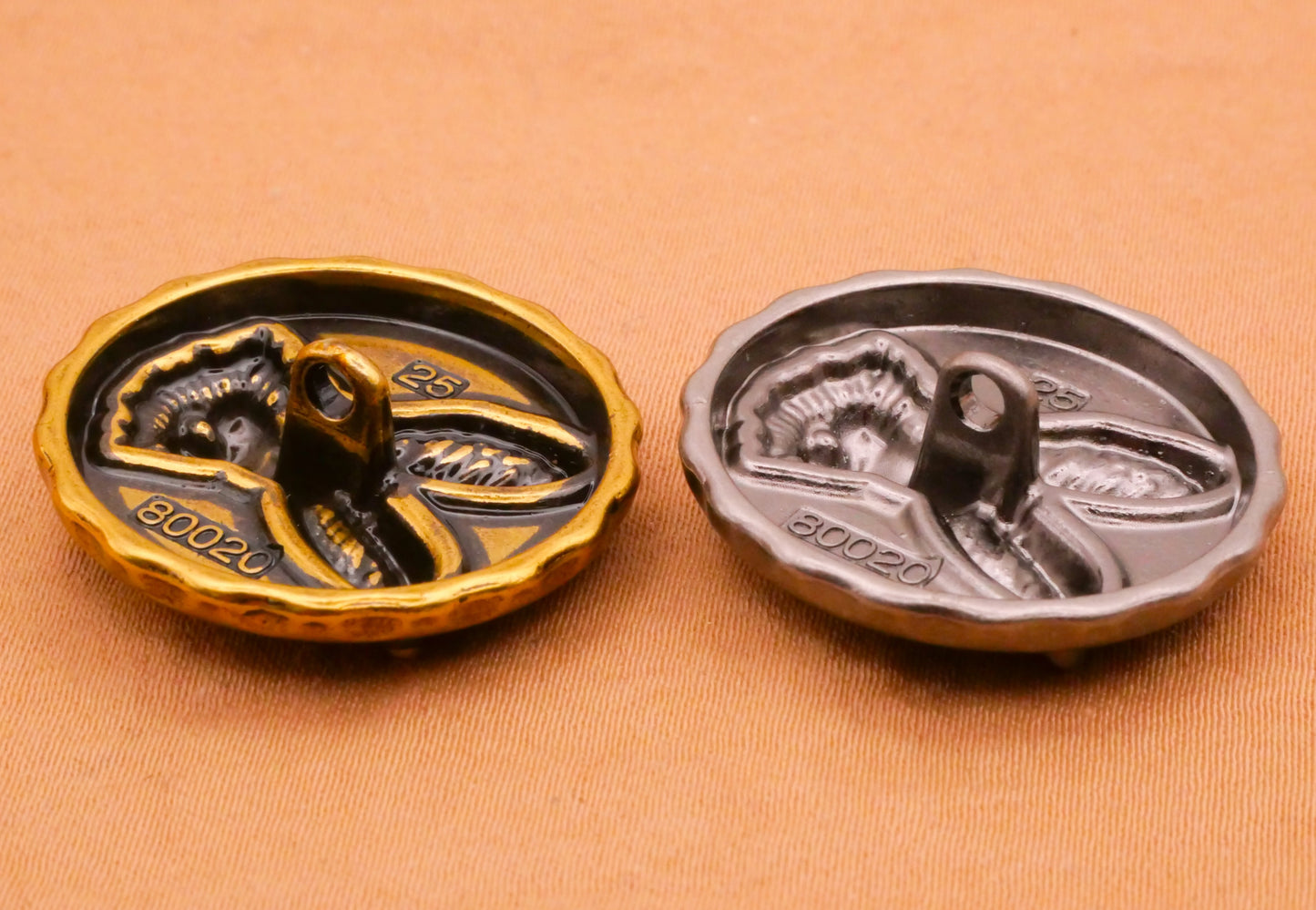 Bunny Rabbit Face Bottle Cap Metal Button Various 25mm