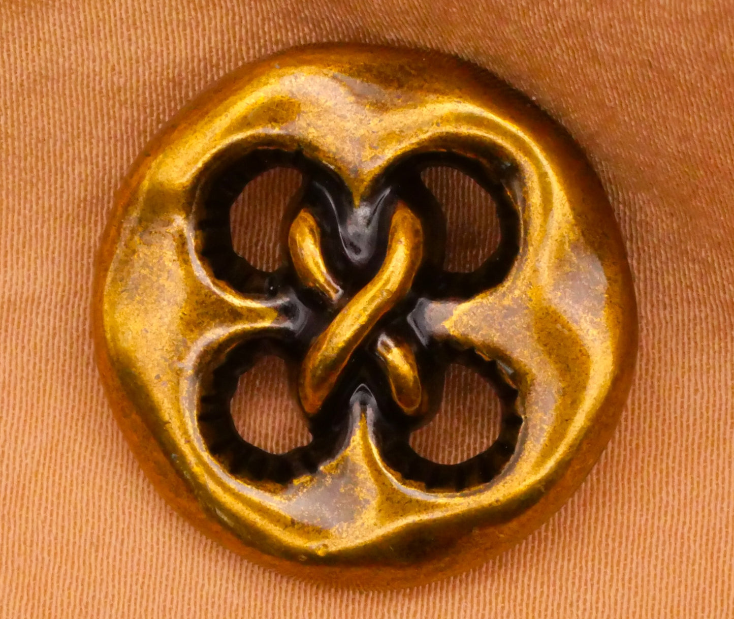 Threaded Sew-Thru Button Look Shank Metal Button 23mm