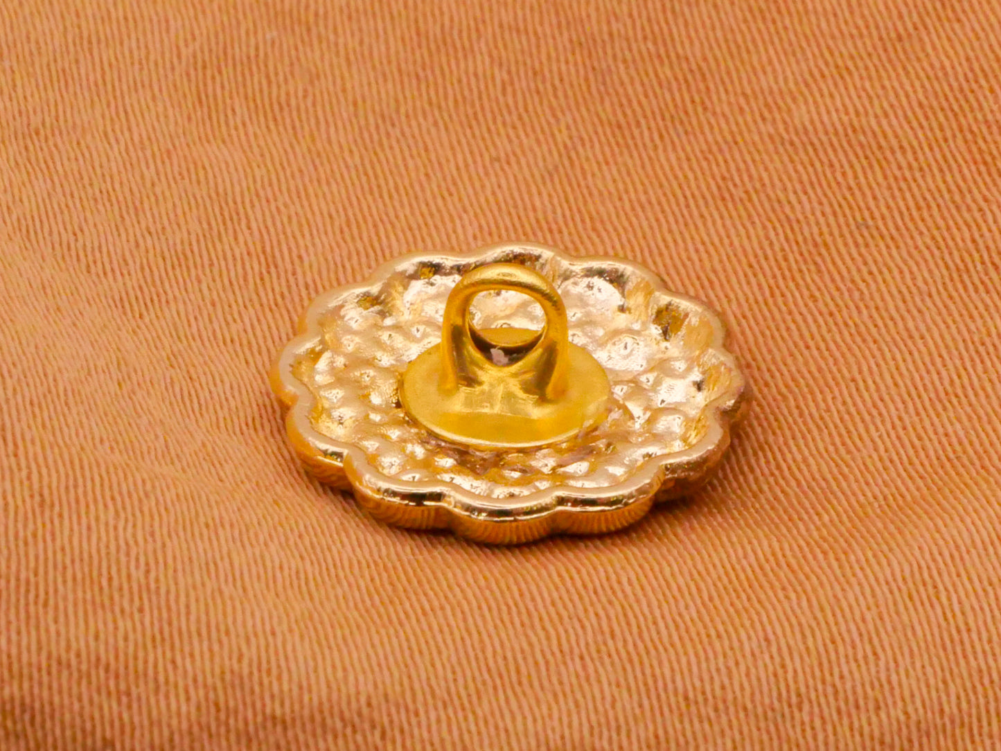 Lucky Charms Verbal Gold Metal Enamel Button 14mm