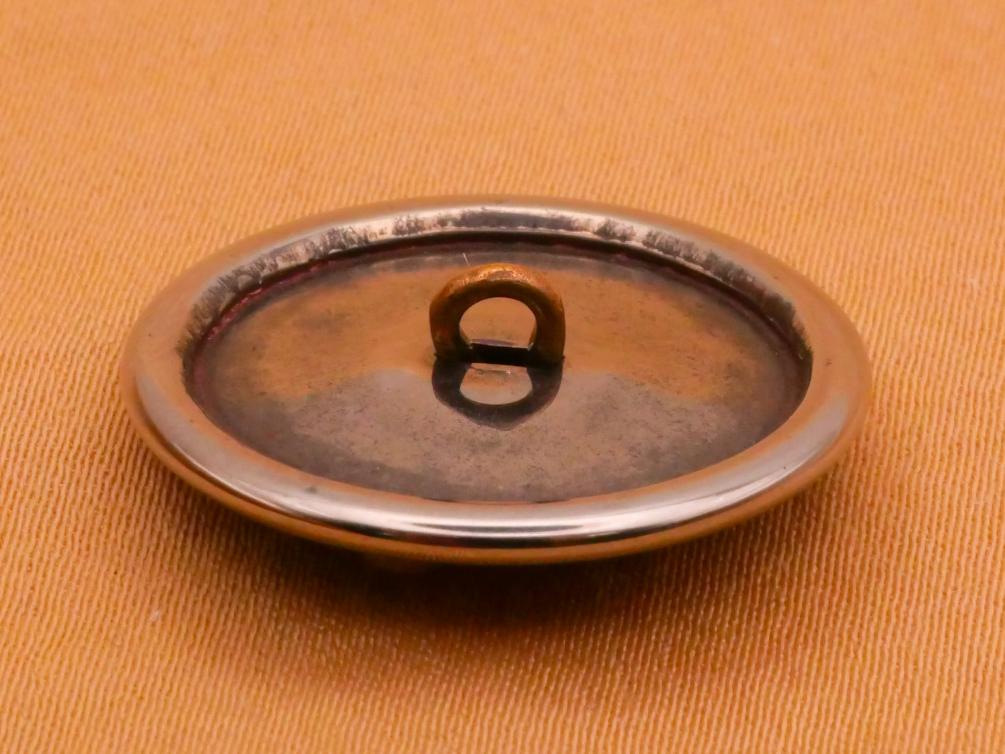Bird Branch Brass Steel-Cut Antique Button 23mm