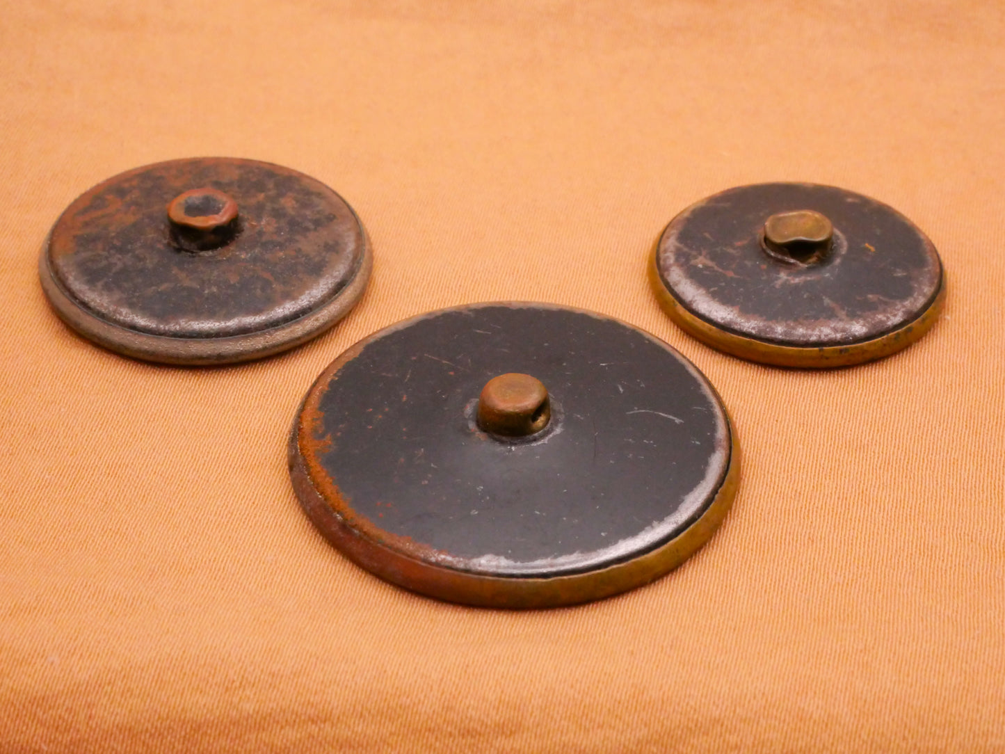 Flower Floral Slate Blue Victorian Celluloid Metal Button Various 22-31mm