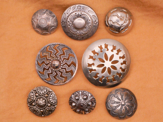 Southwest Tribal Concho Vintage Metal Button Various 17-31mm