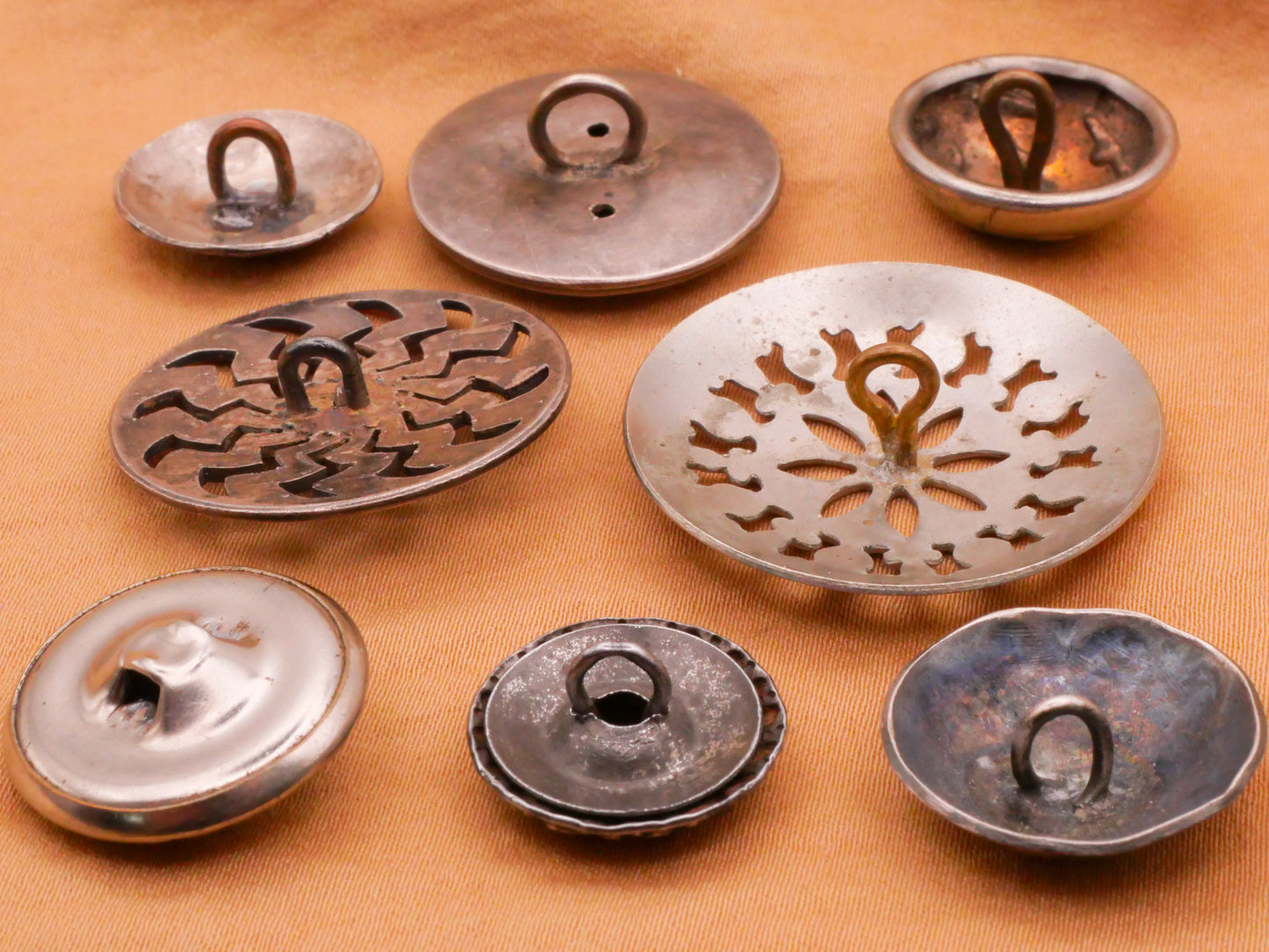 Southwest Tribal Concho Vintage Metal Button Various 17-31mm