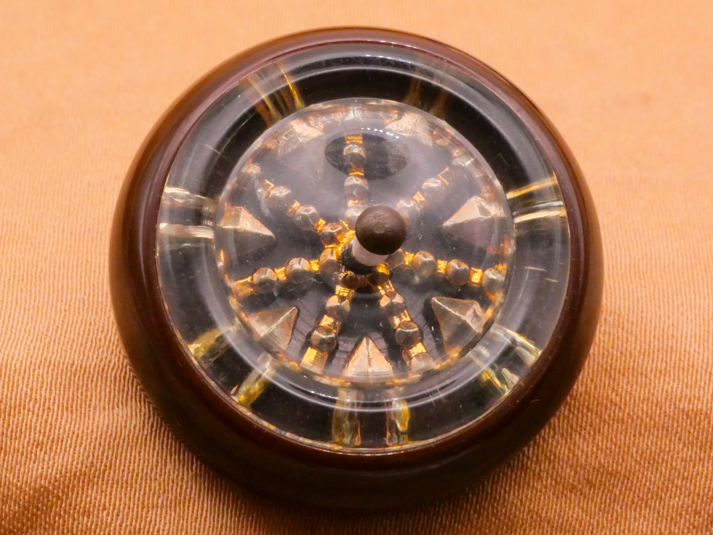 Western Look Lucite Brown Bakelite Vintage Plastic Button Various 28-37mm