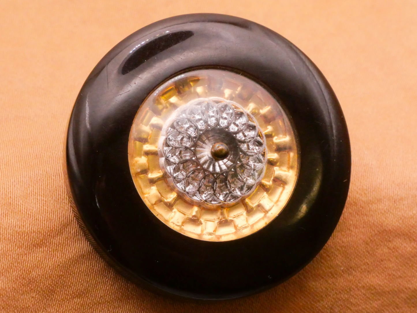 Western Look Lucite Brown Bakelite Vintage Plastic Button Various 28-37mm