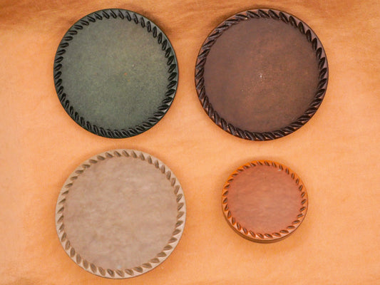 Rope Edge Vintage Plastic Button Various 27-43mm