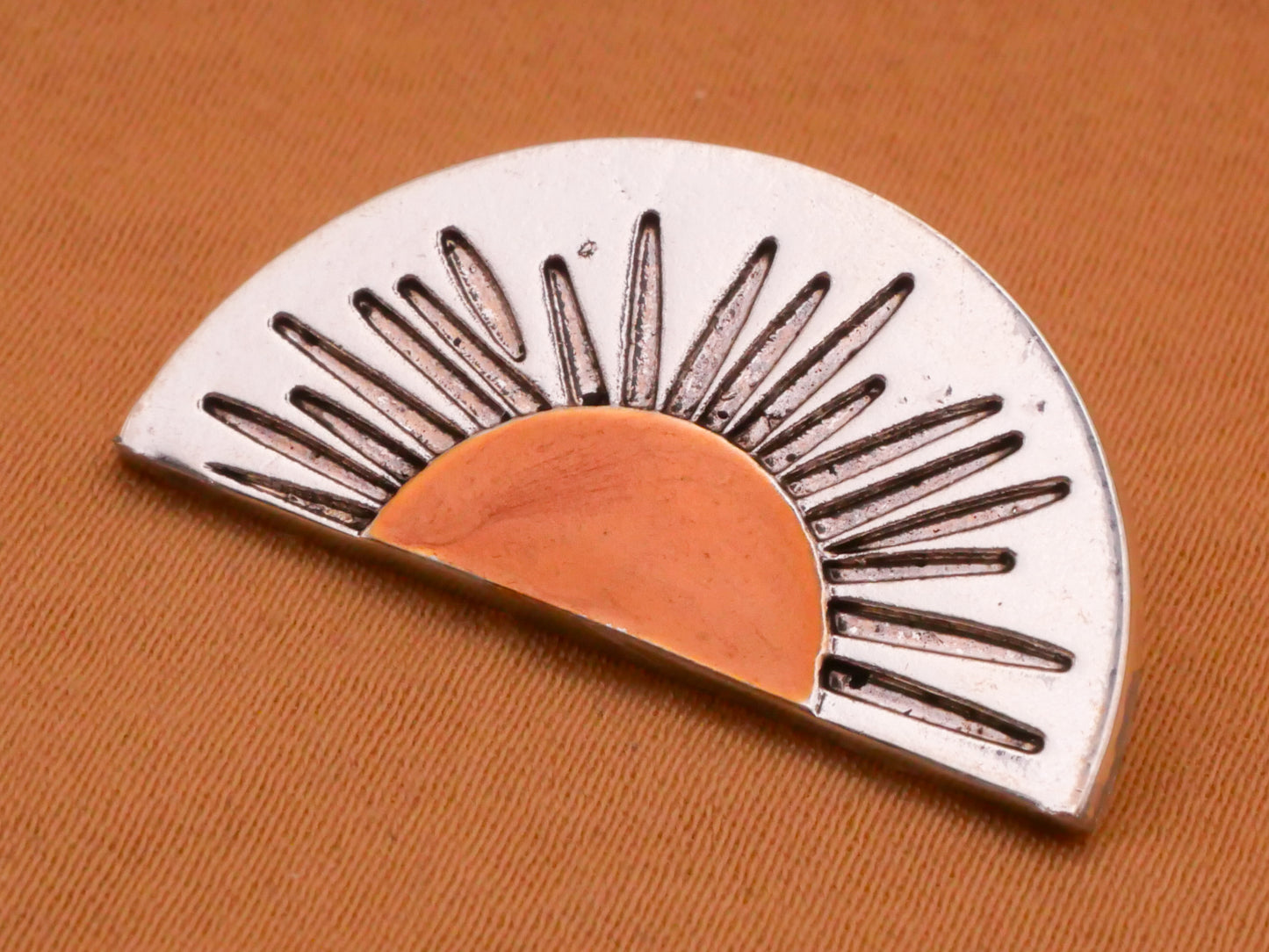 Sunrise Sunset Celestial Two-Tone Metal Toggle Button 14x28mm