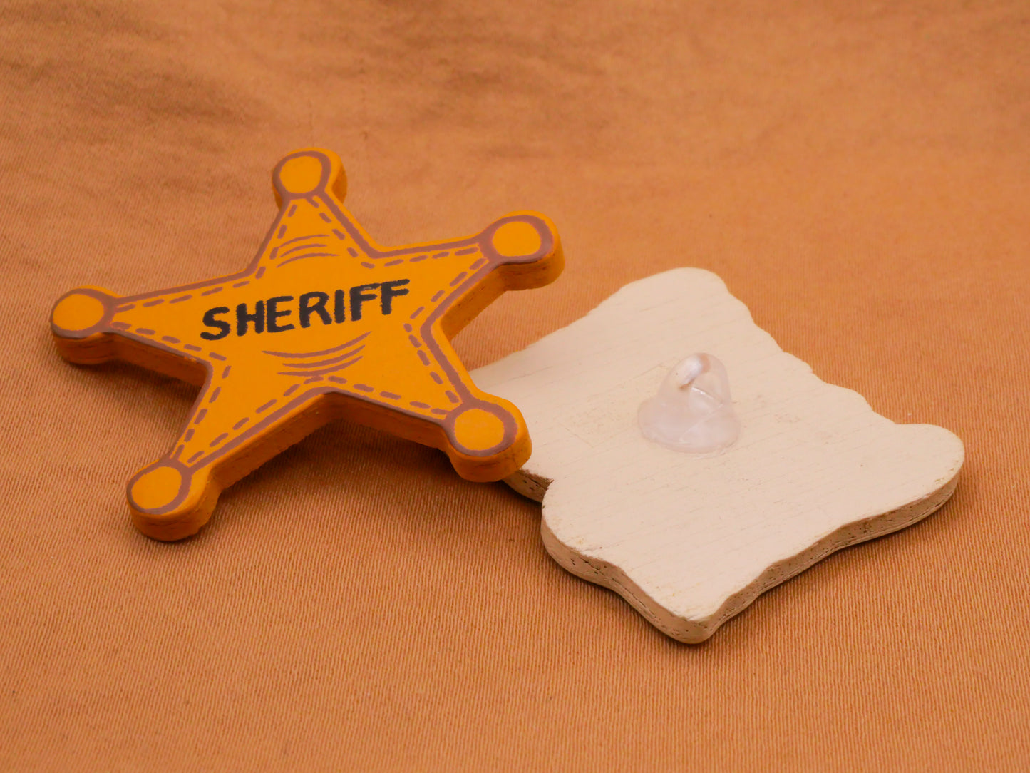 Western Wild Wild West Themed Wood Button Various 23-41mm