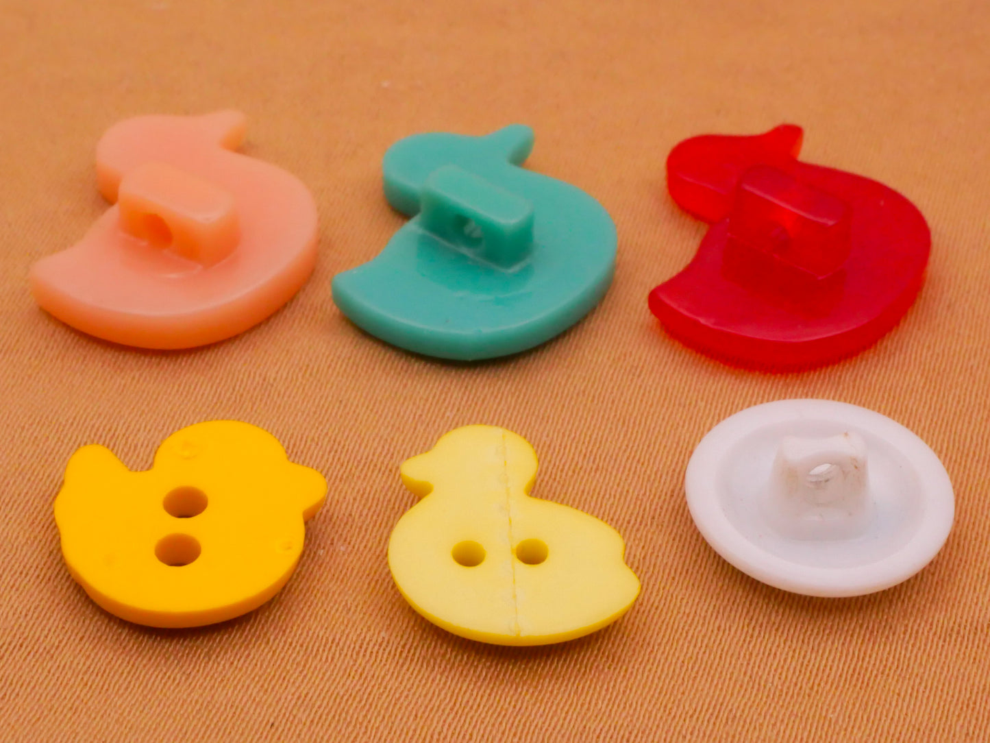 Chick or Ducklings Vintage Plastic Button Various 13-17mm