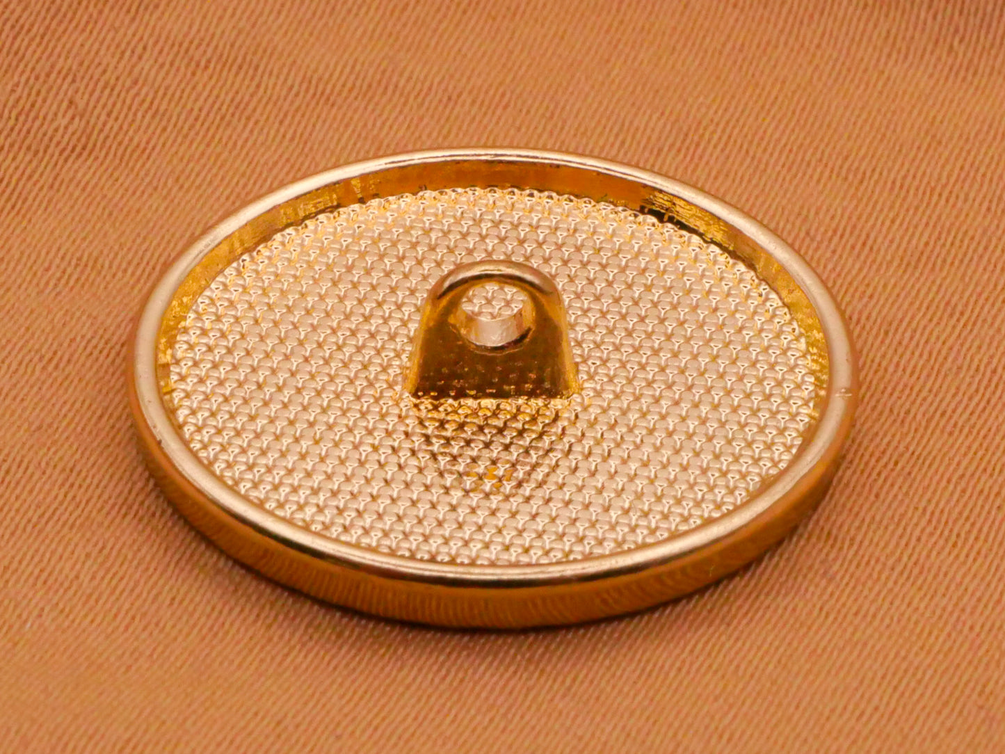 Bunny Rabbit Red Eye Gold Metal Button 20x22mm
