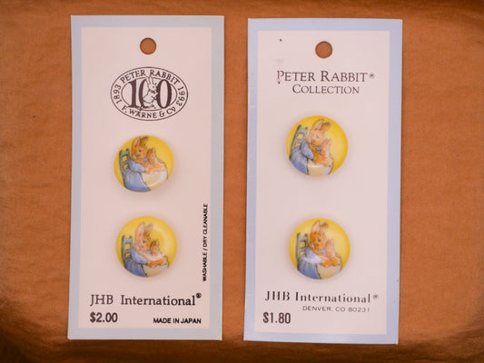 Beatrix Potter Mrs. Josephine and Babies Vintage JHB Plastic Button Various 18mm