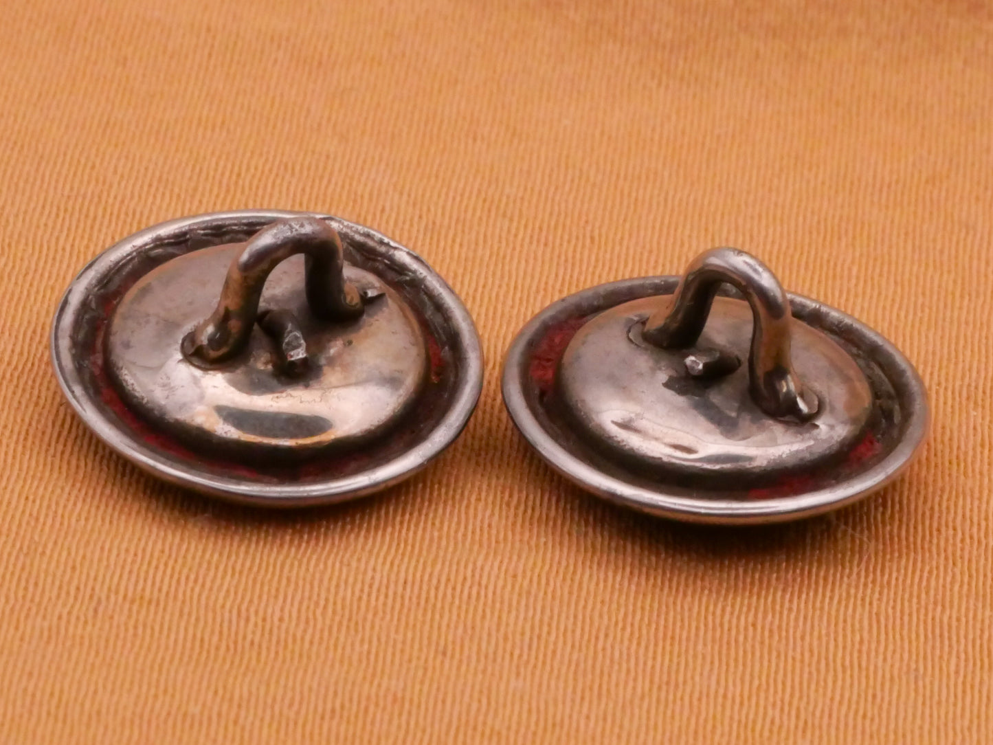 Cross Steel-Cut Metal Button Various 14mm