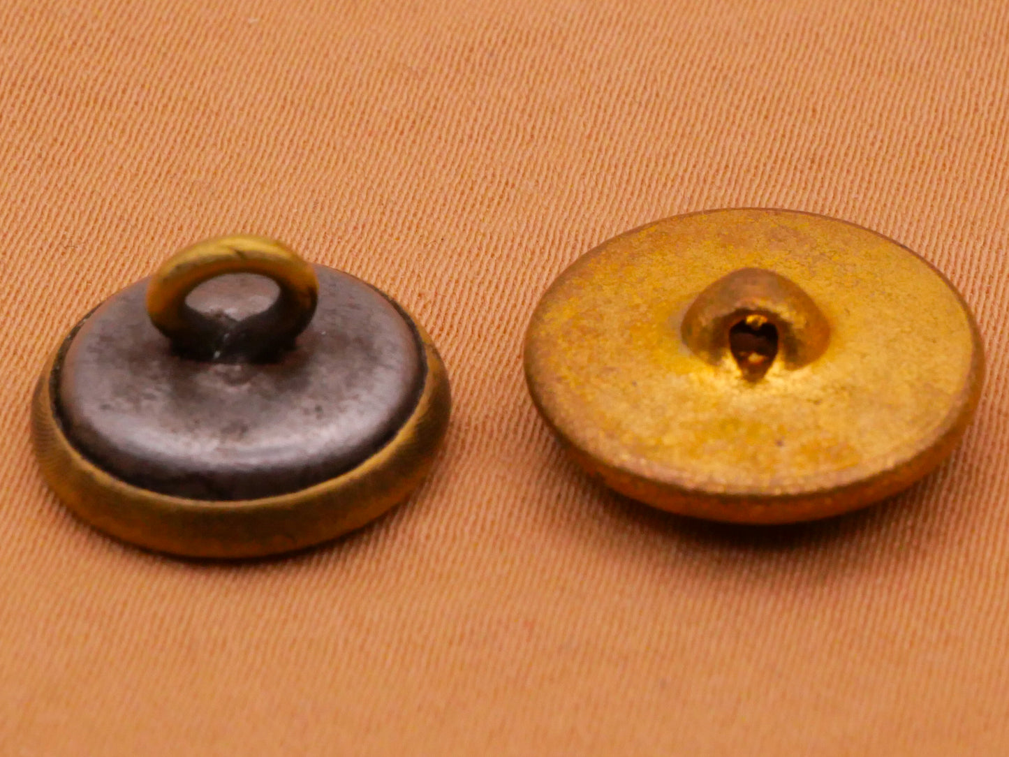 Clover Three-Leaf Victorian Metal Button Various 14-15mm