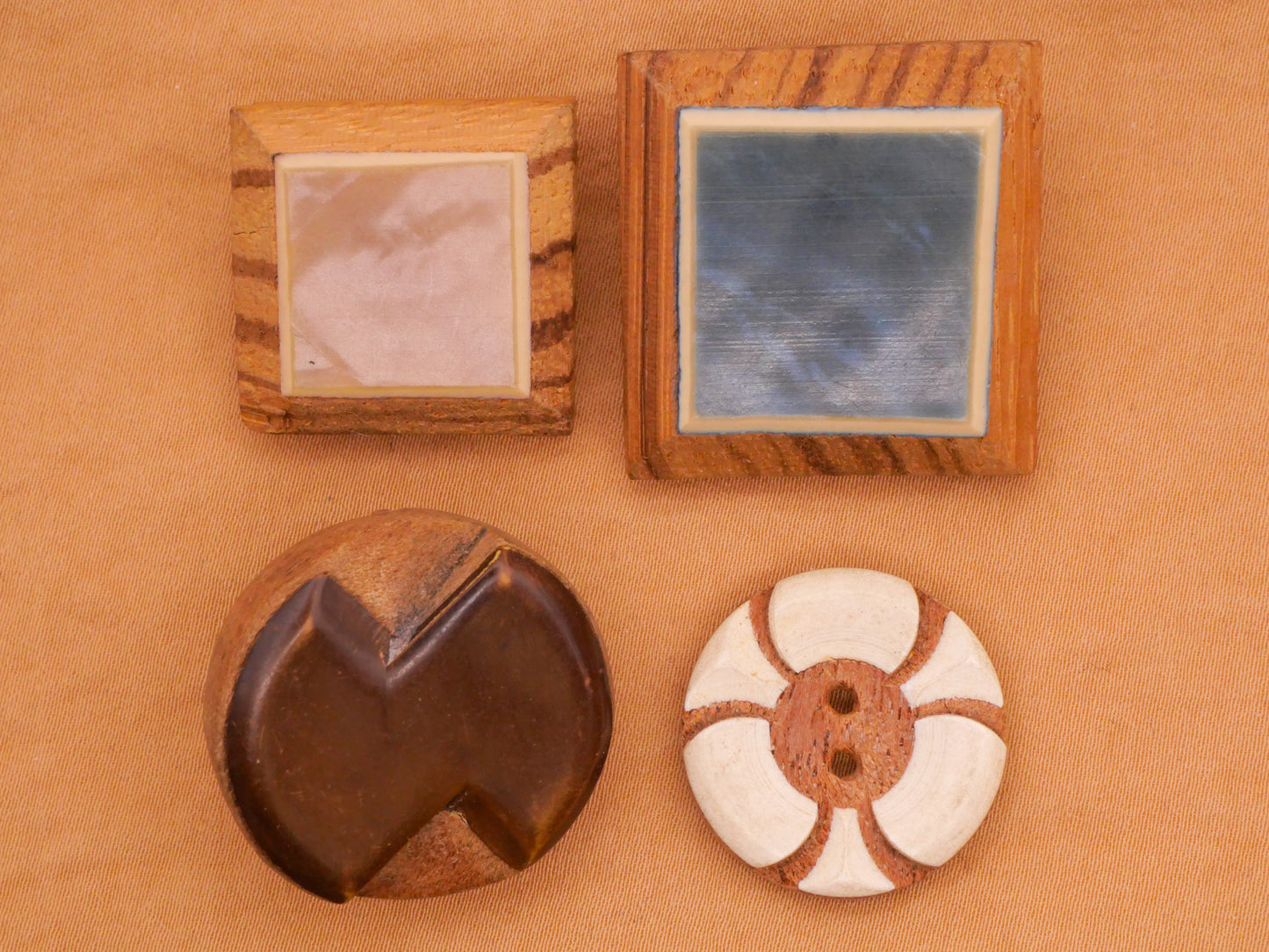 Laminated Wood Early Plastic Vintage Button Various 23-29mm