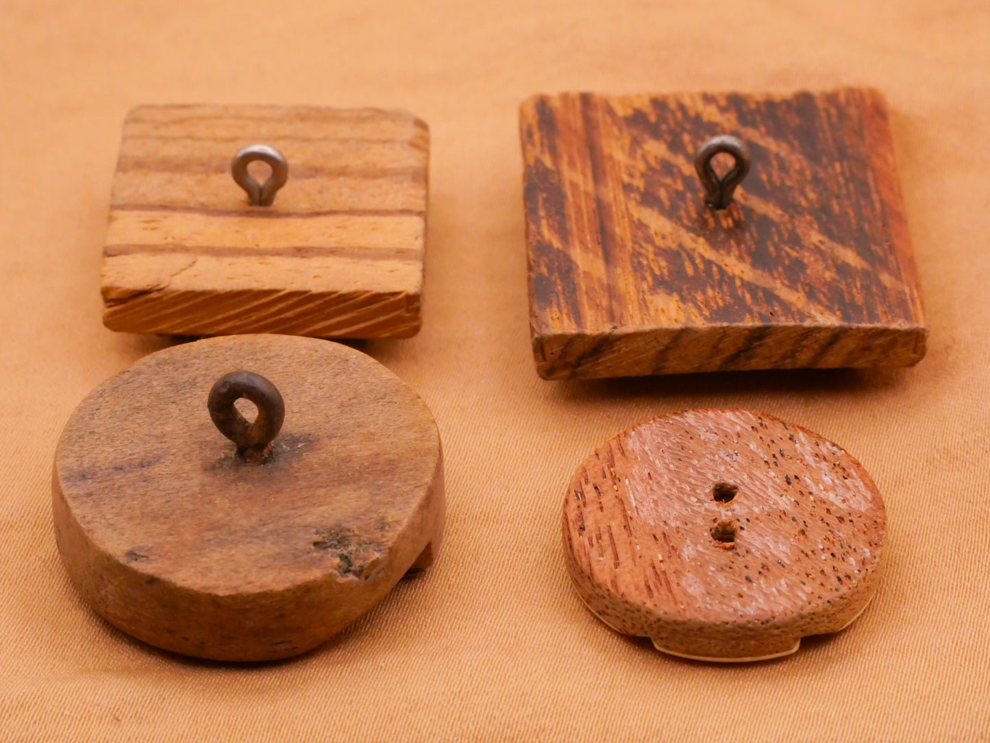 Laminated Wood Early Plastic Vintage Button Various 23-29mm