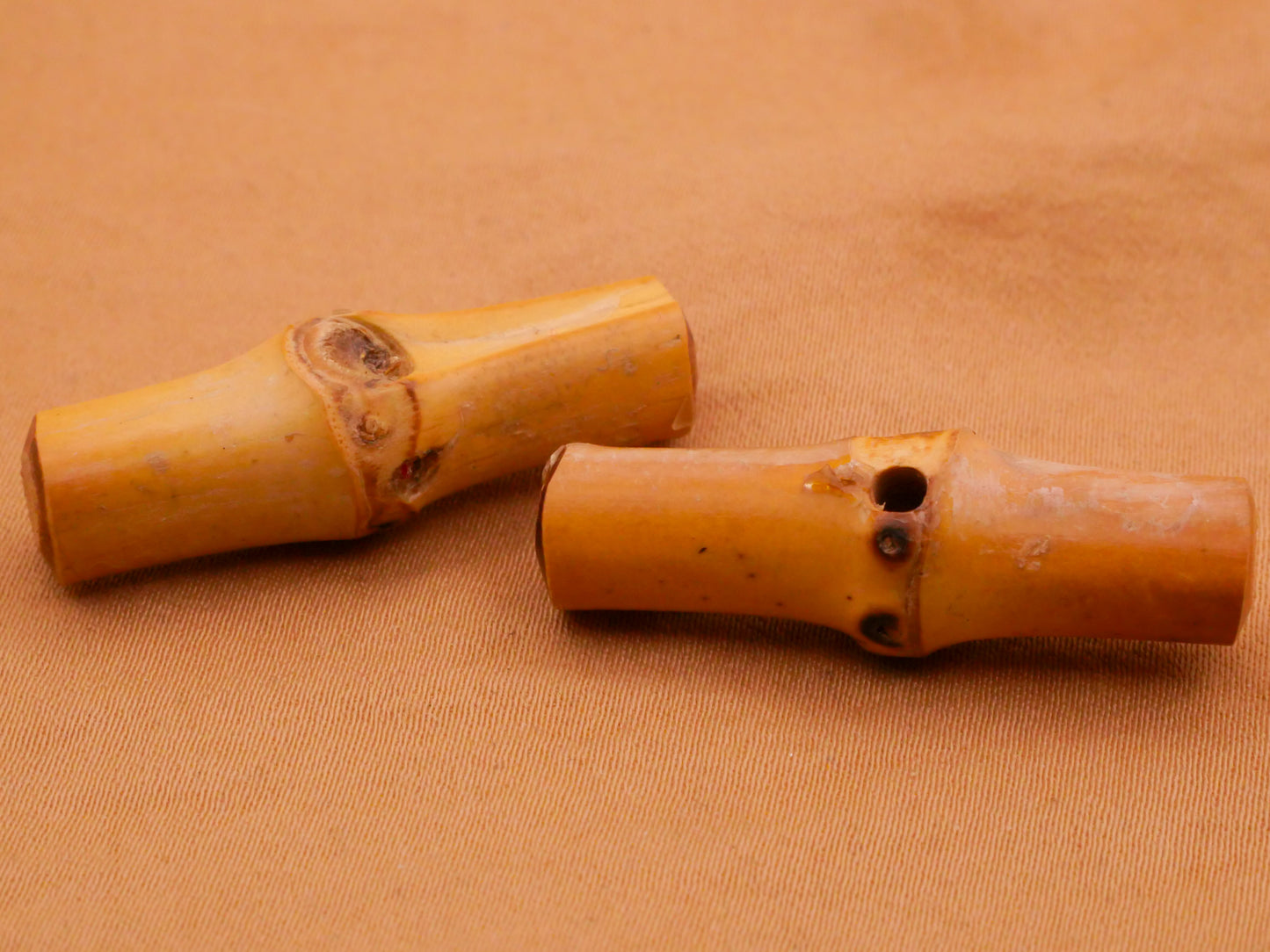 Bamboo Wood Toggle Vintage Button Various 11-33mm