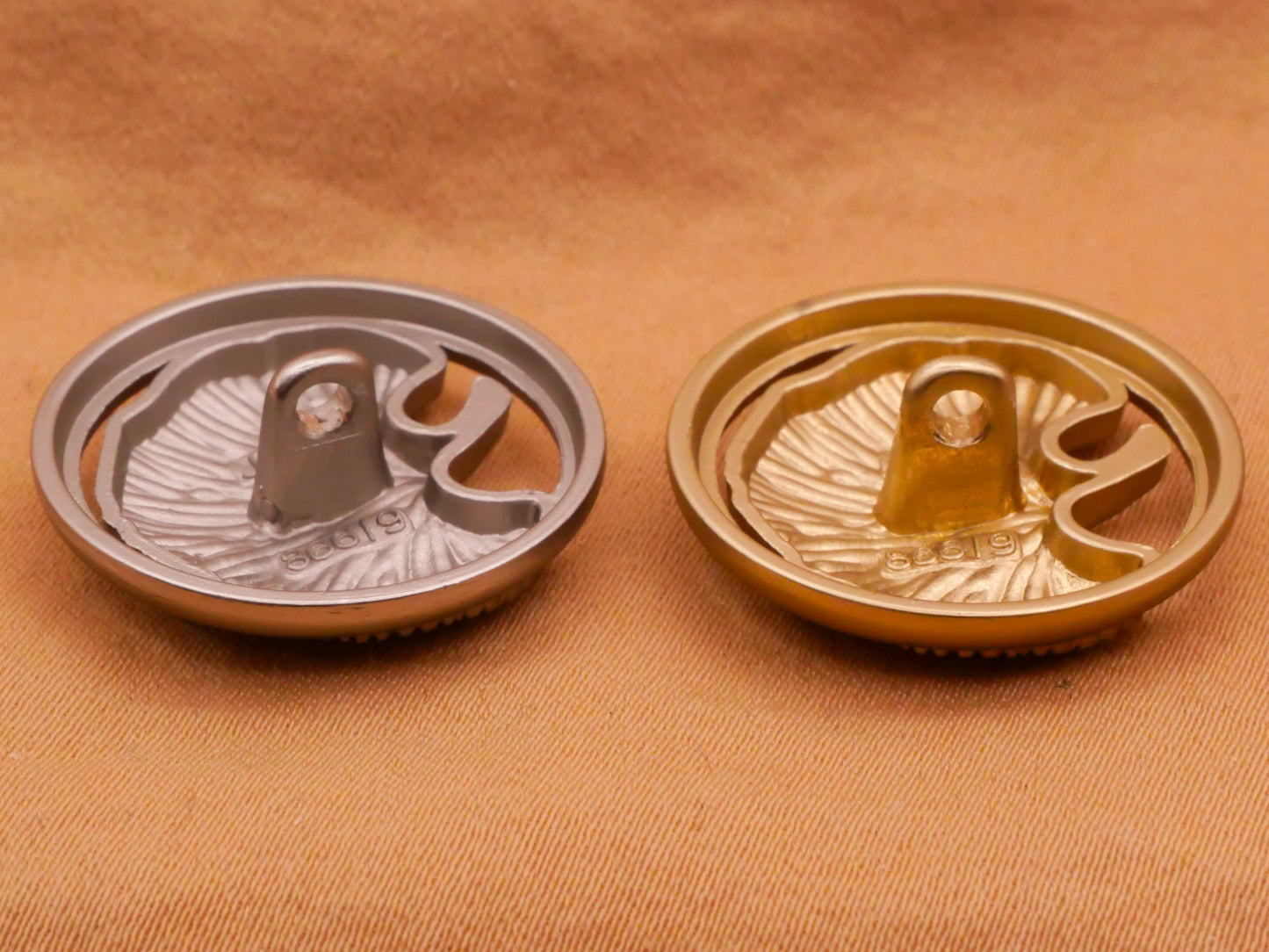Gingko Tree Leaf Metal Button Various 23mm