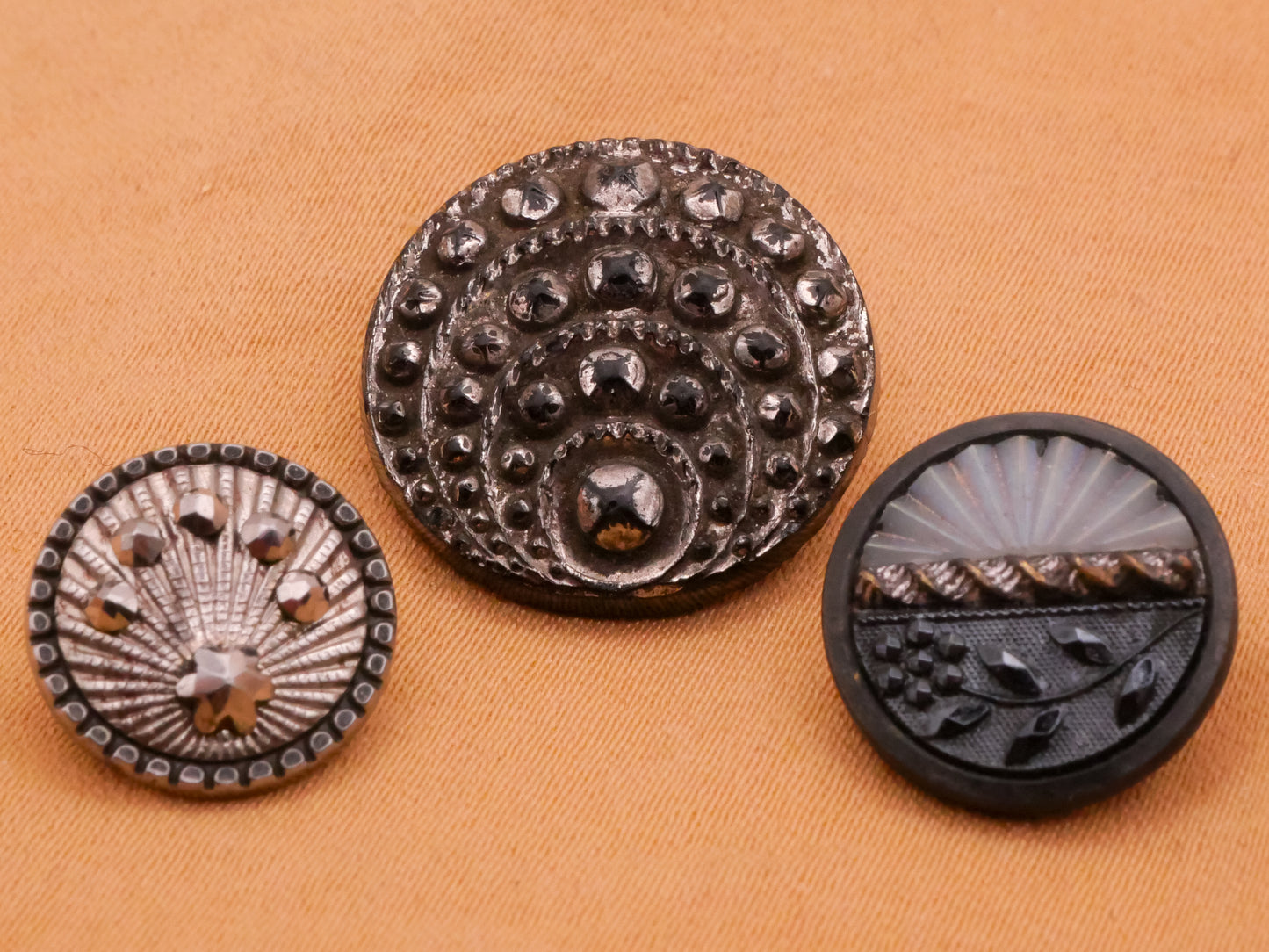 Array Celestial Look Antique Metal or Glass Button Various 12-18mm