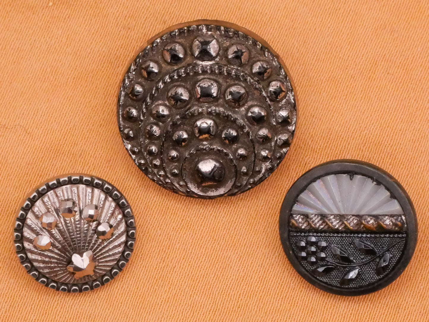 Array Celestial Look Antique Metal or Glass Button Various 12-18mm