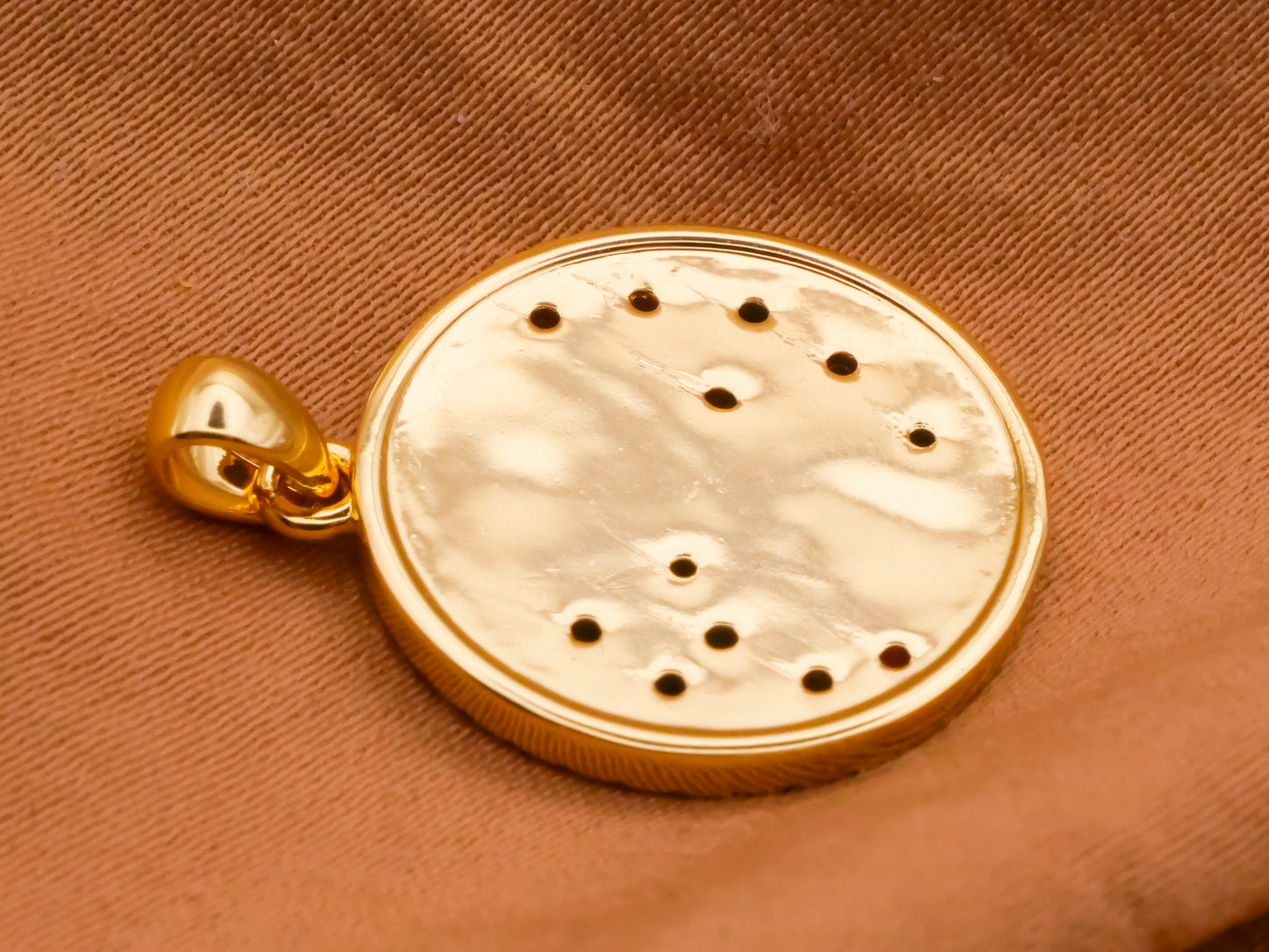 Yin Yang Sun Moon Enamel Gold Metal Pendant Charm Embellishment 18x20mm