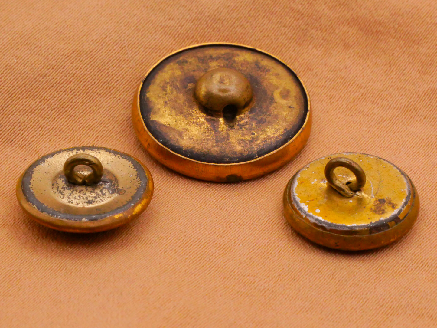 Rose Flower Celluloid Early Plastic Metal Victorian Button Various 14-19mm