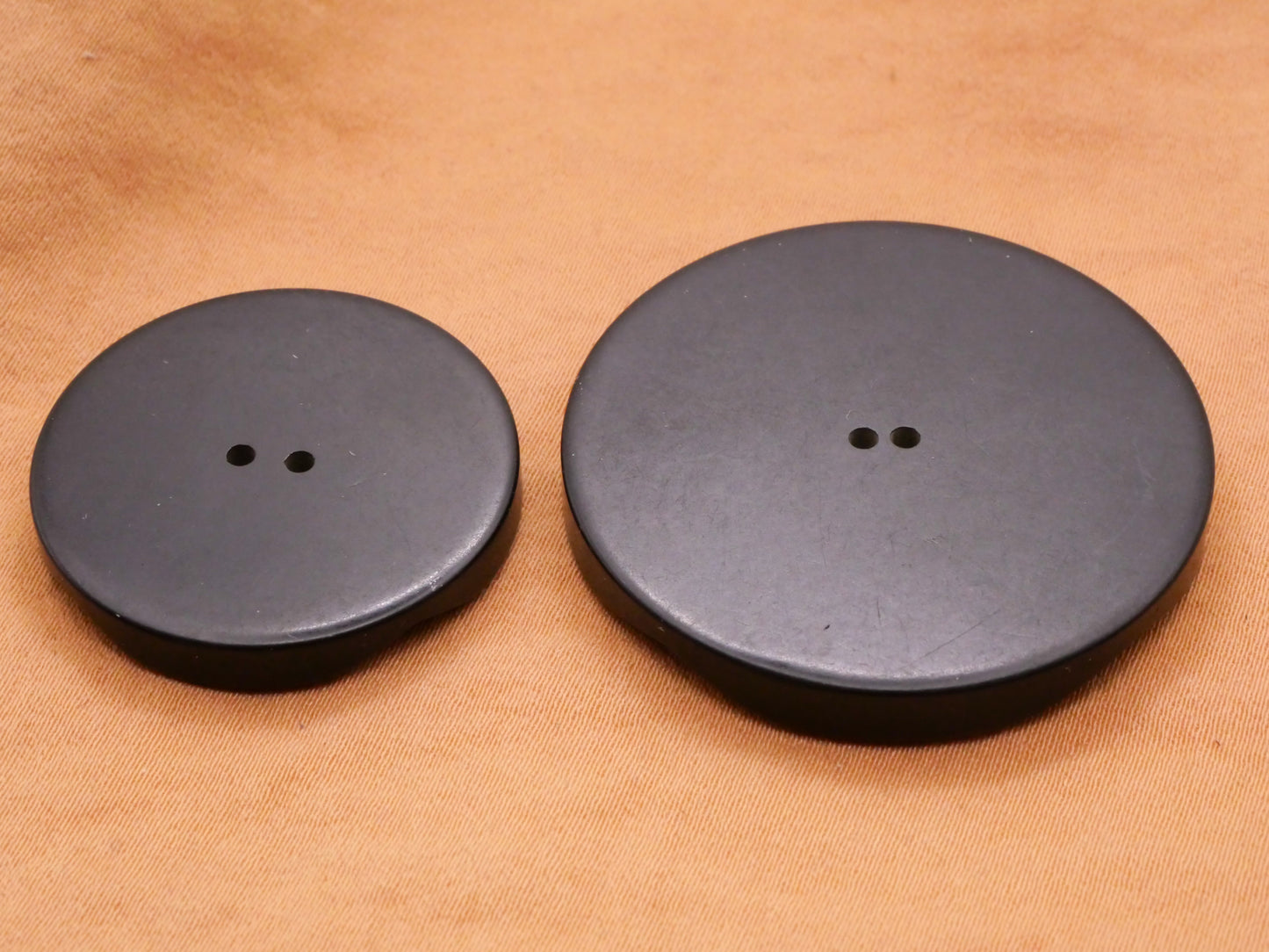 Cross Black Vintage Early Plastic Button Various 28-37mm