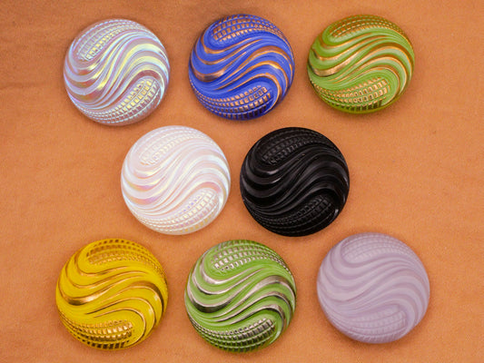 Wheat Chaff Crop Czech Glass Button Various 23mm