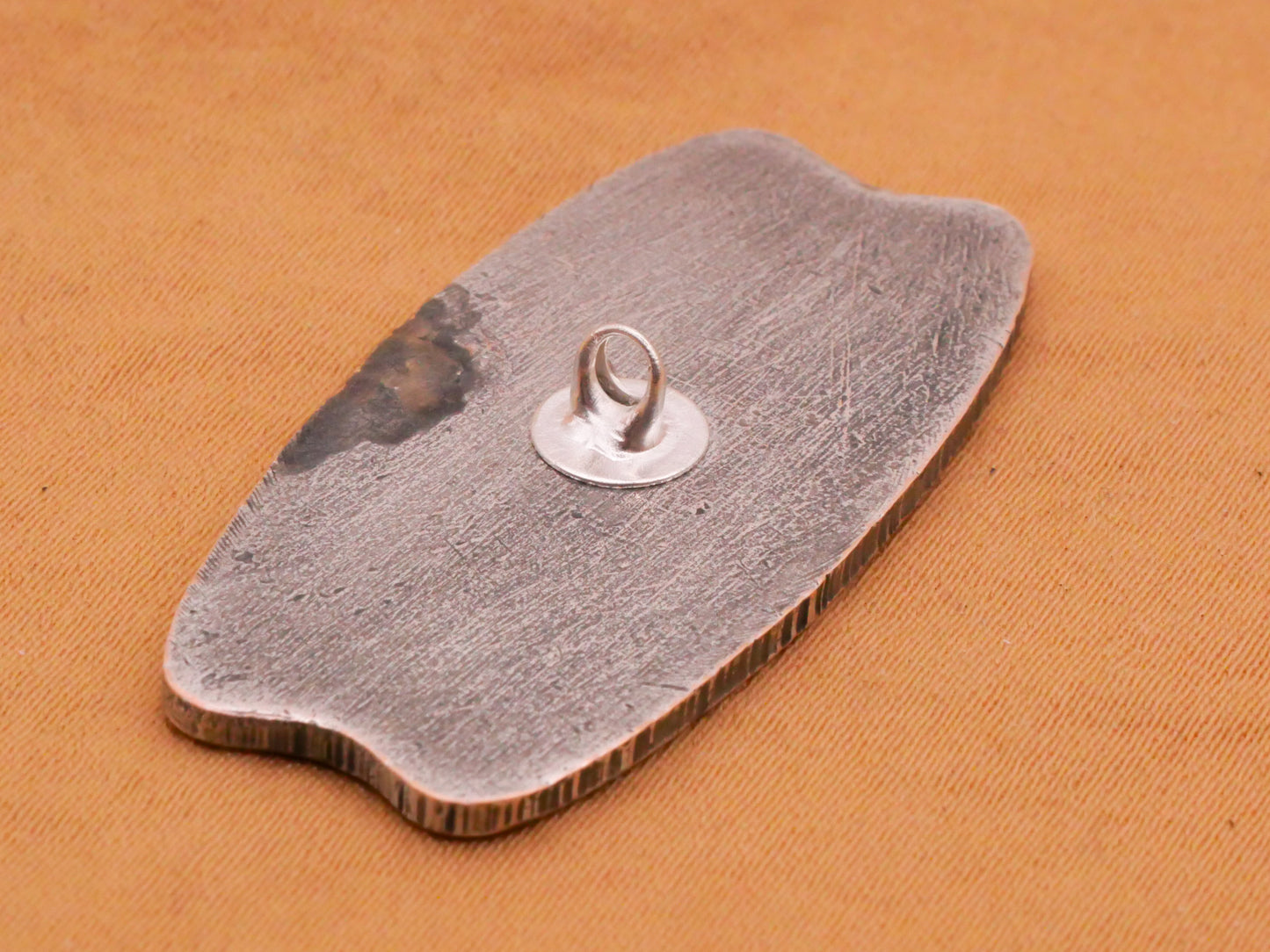 Windmill Ship Boat Landscape Steel Large Toggle Button 19x39mm