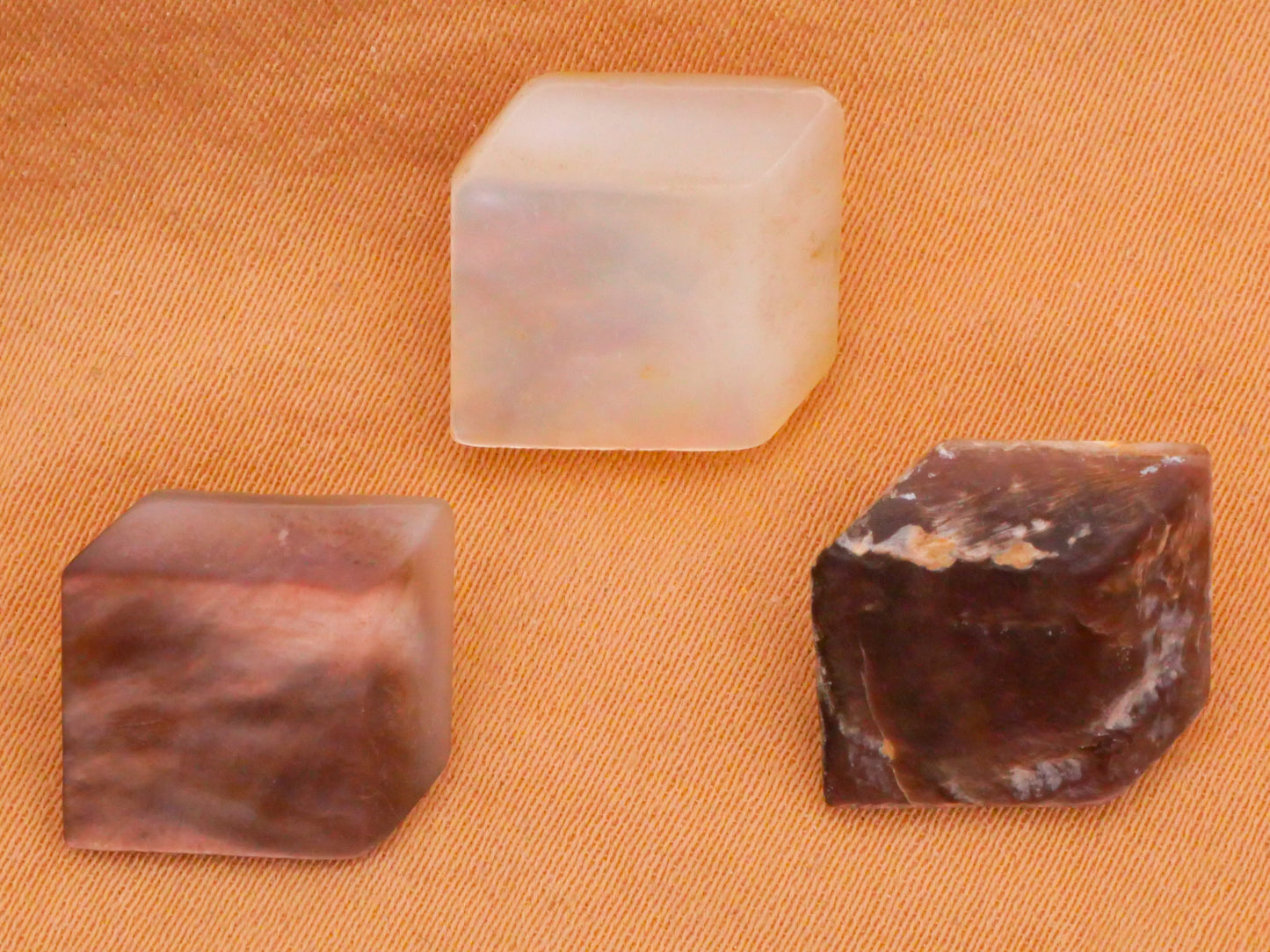Cube Geometric Carved Mother of Pearl Shell Button Various 13-14mm