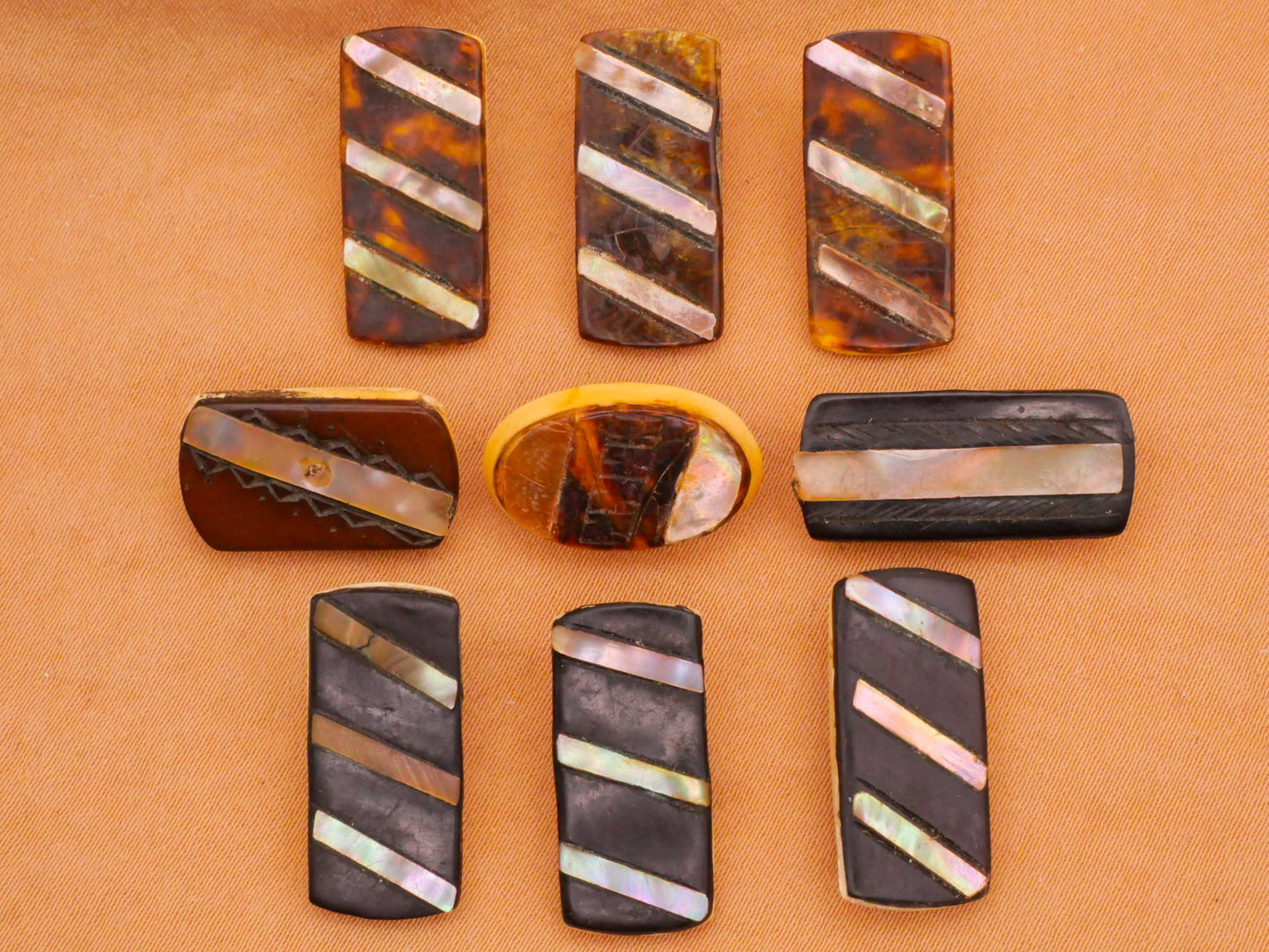 Laminated Mixed Material Plastic Mother of Pearl Button Various 10-22mm