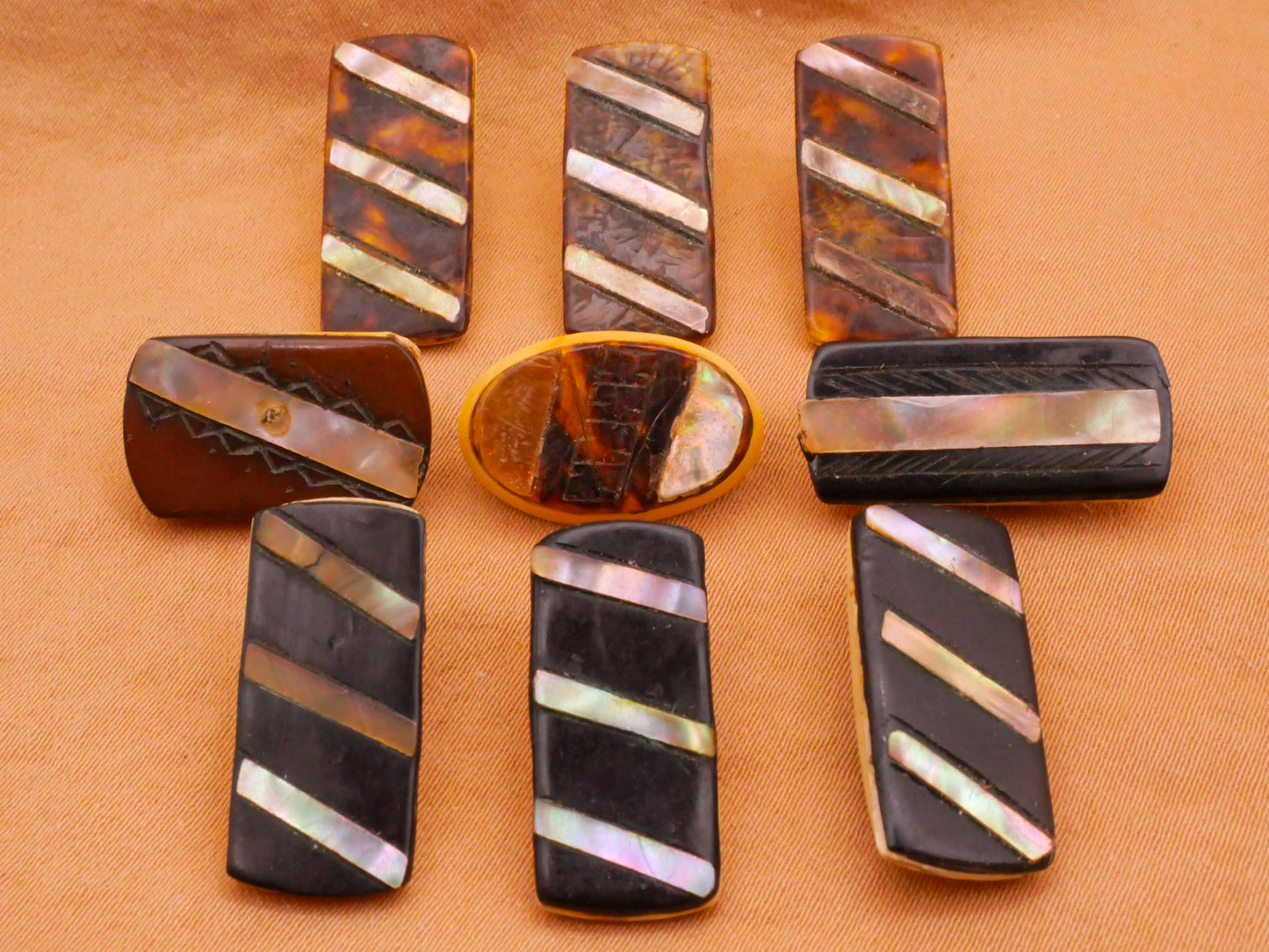 Laminated Mixed Material Plastic Mother of Pearl Button Various 10-22mm