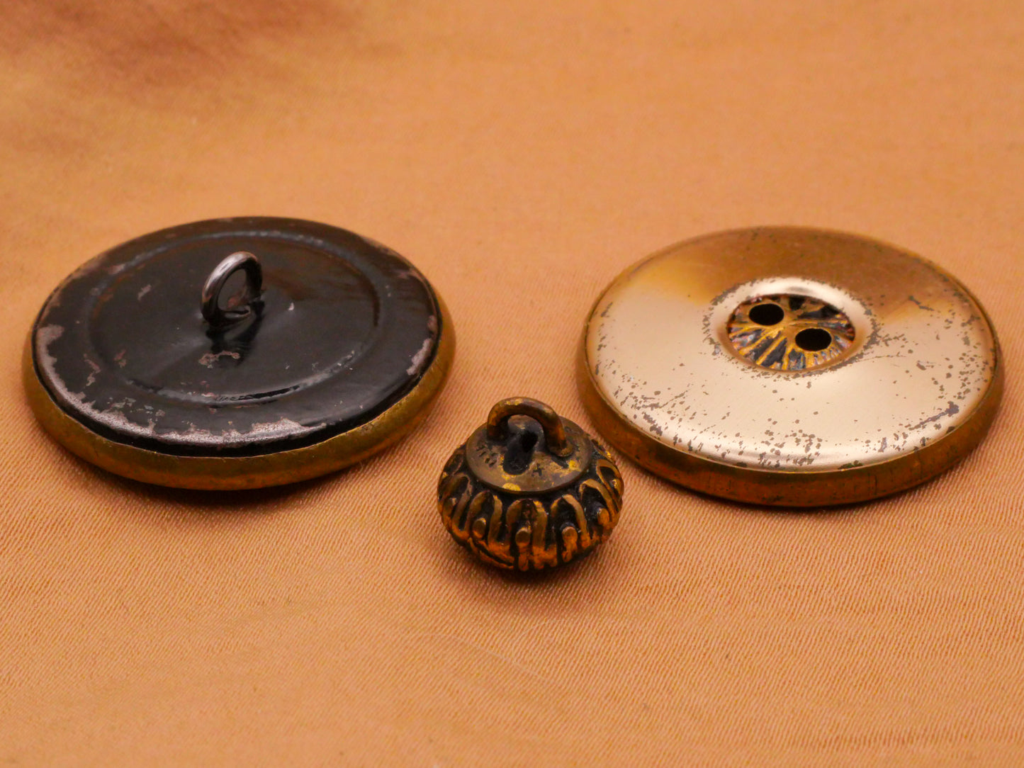 Rope Knot Look Bronze Metal Button Various 11-28mm