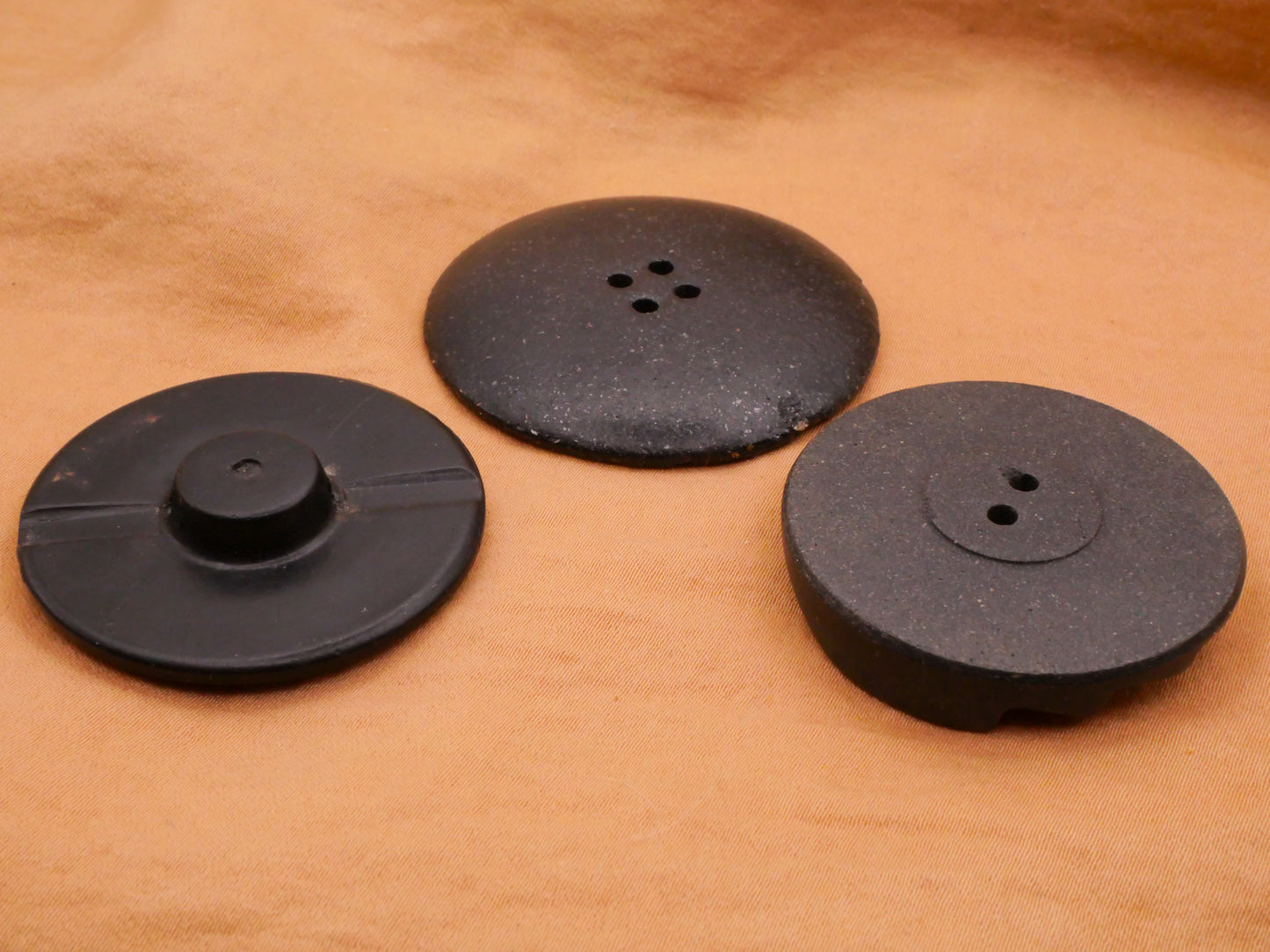 Nautical Feel Black Grey Composition Large Button Various 38-44mm