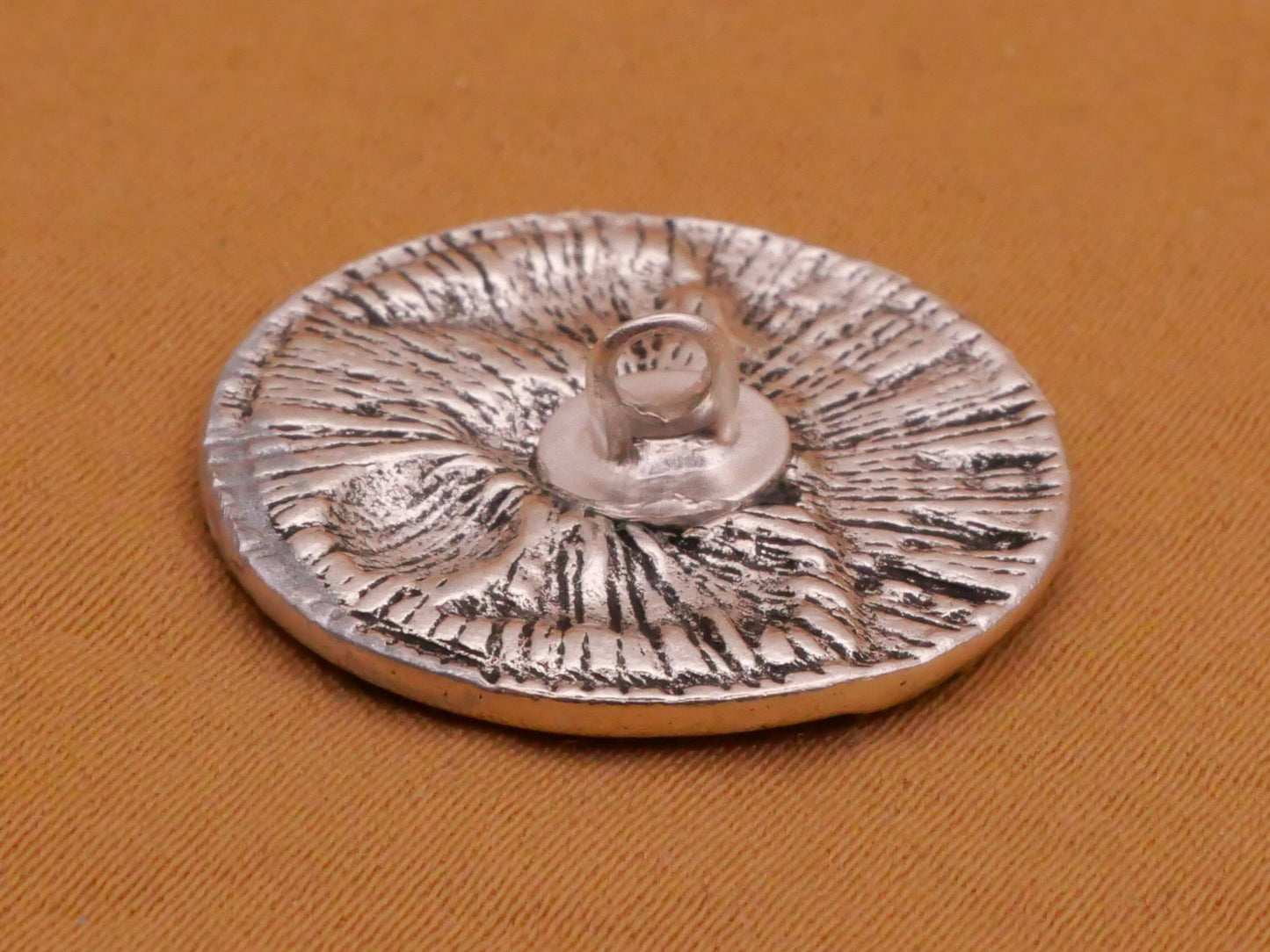 Believe Sasquatch Forest Moon Silver Metal Button 20mm