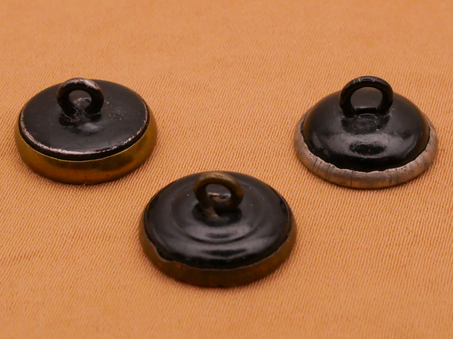 Fruit Branch Celluloid Victorian Metal Button Various 13-14mm