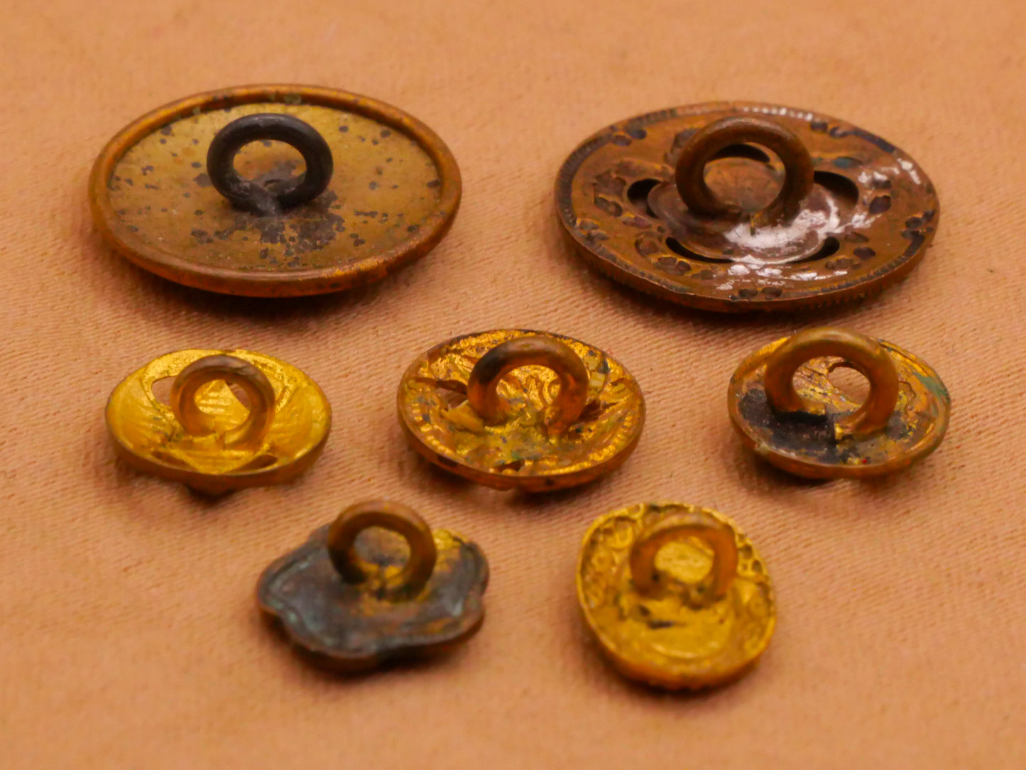 Rosebud Rose Flower Enamel Victorian Metal Button Various 7-14mm