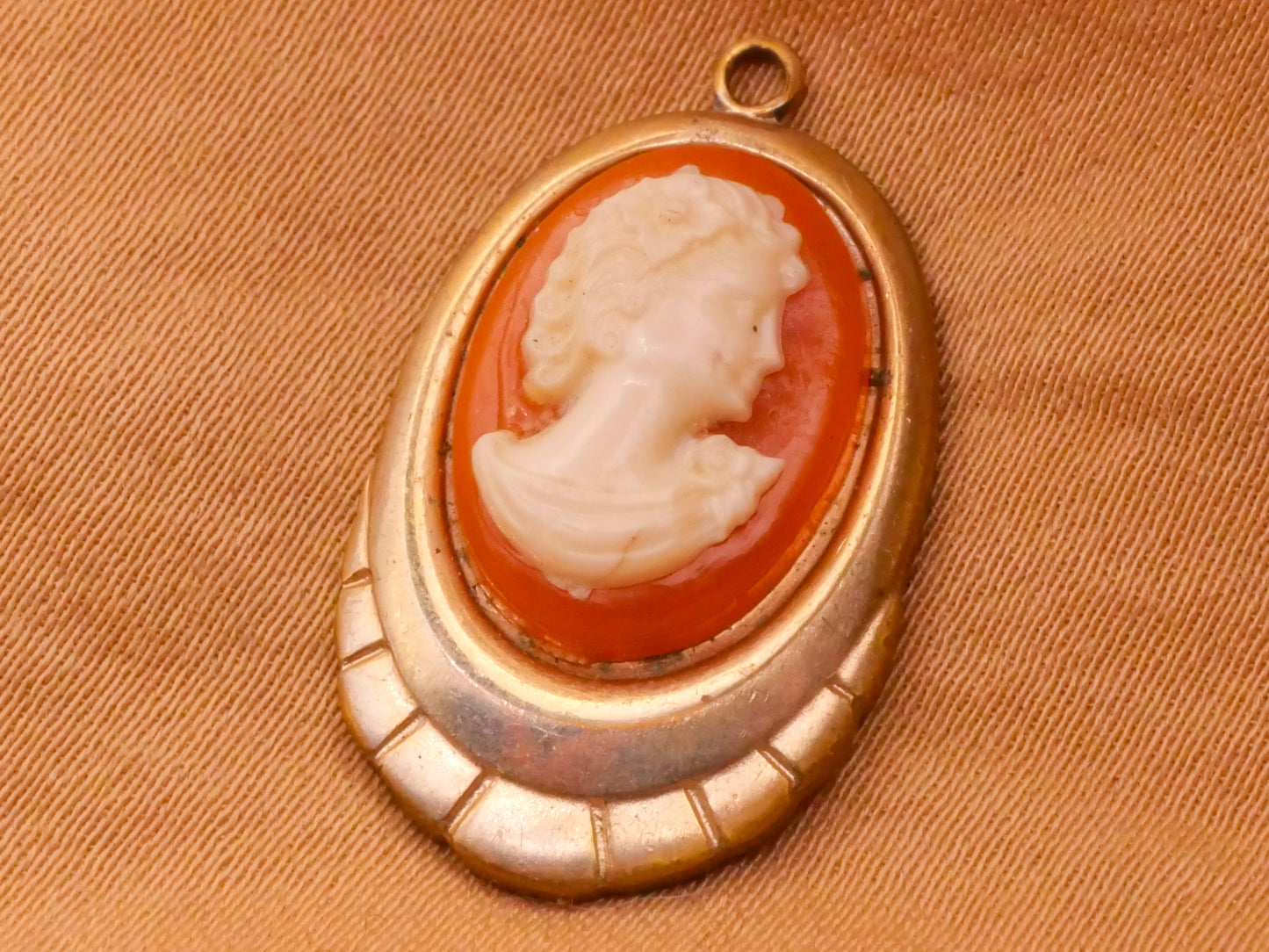 Cameo Portrait Woman Flower Metal Pendant Charm Embellishment Various 14-24mm