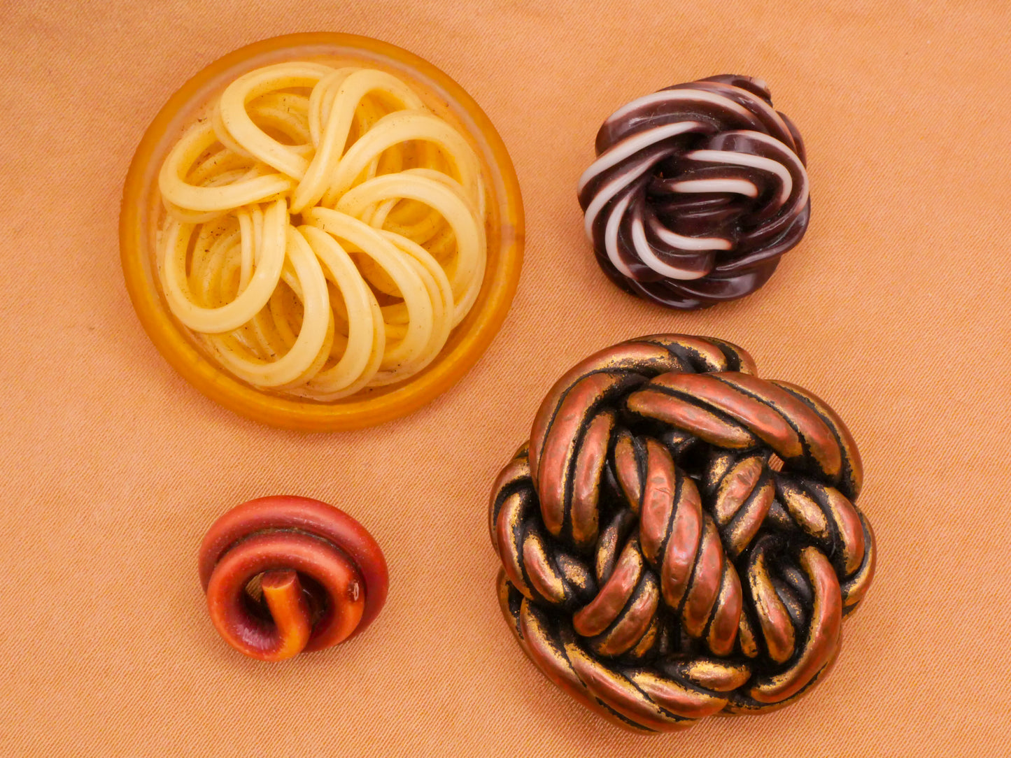 Extruded Celluloid Early Plastic Button Various 14-33mm