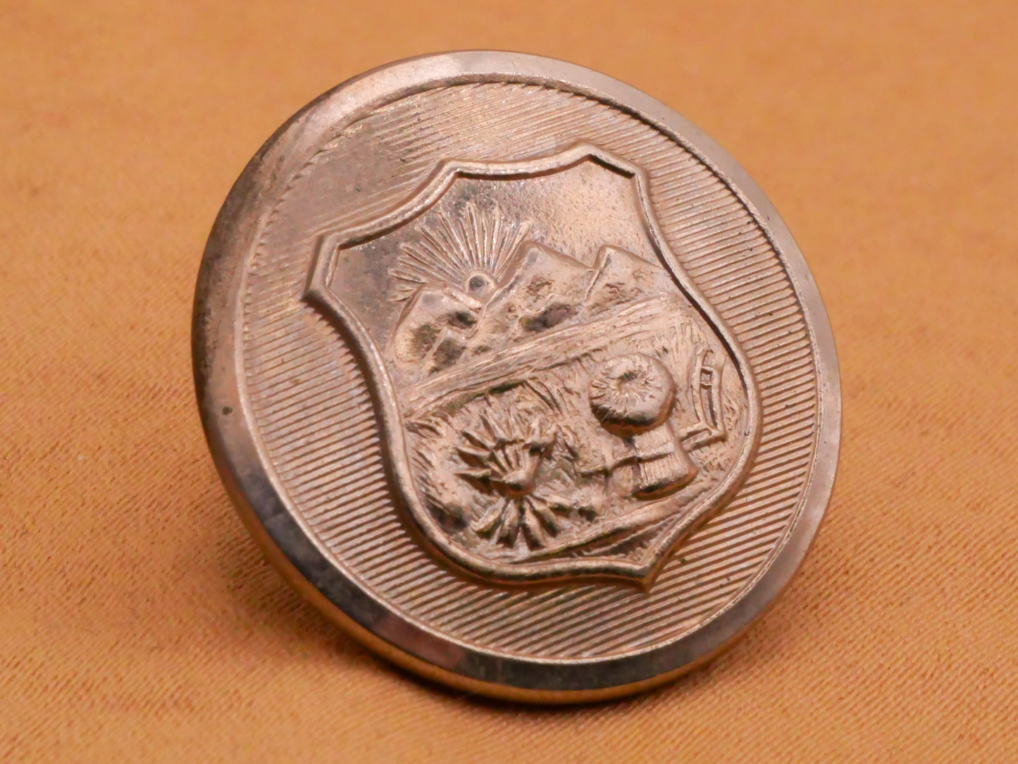 Ohio State Police Uniform Metal Button 23mm