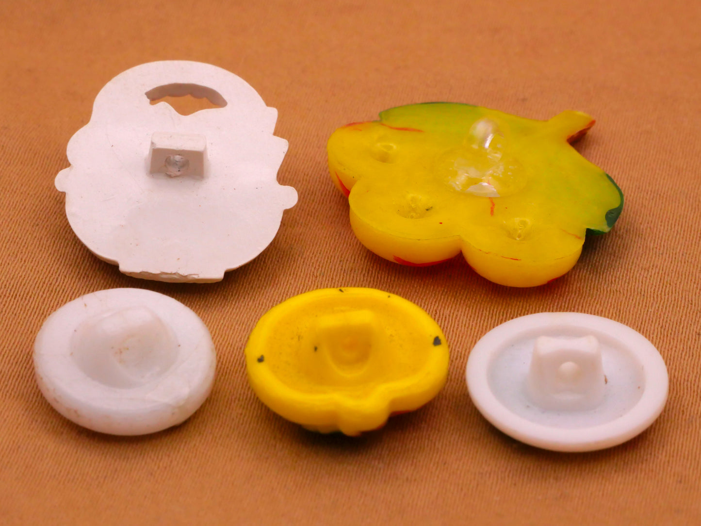 Fruit Food Plastic or Glass Vintage Button Various 13-27mm