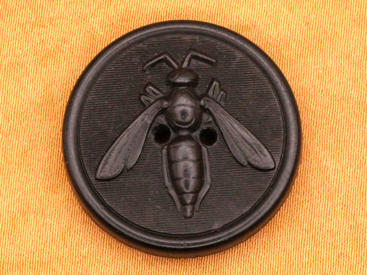 Wasp Bee Goodyear Rubber Composition Button 26mm