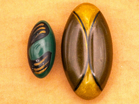 Oval Oblong Football Shape Early Plastic Button Various 12-39mm