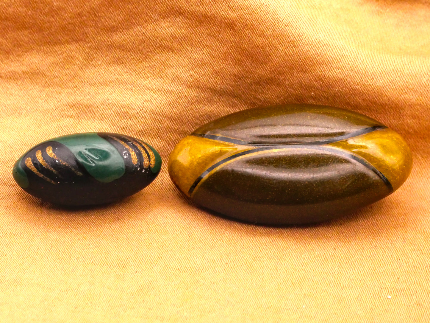 Oval Oblong Football Shape Early Plastic Button Various 12-39mm