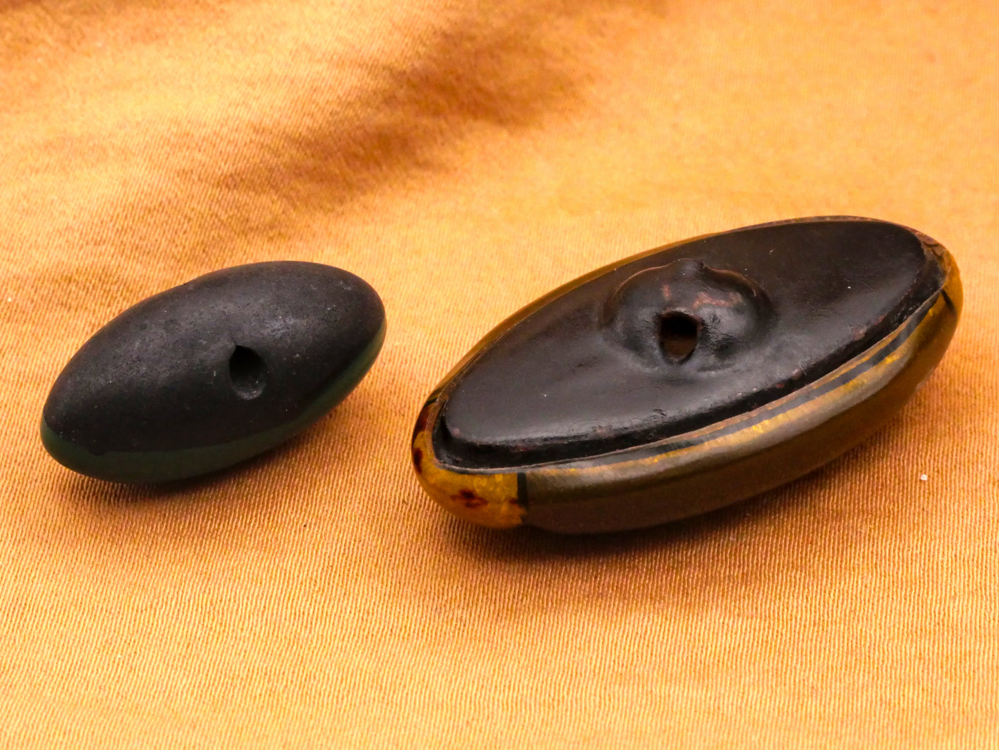 Oval Oblong Football Shape Early Plastic Button Various 12-39mm