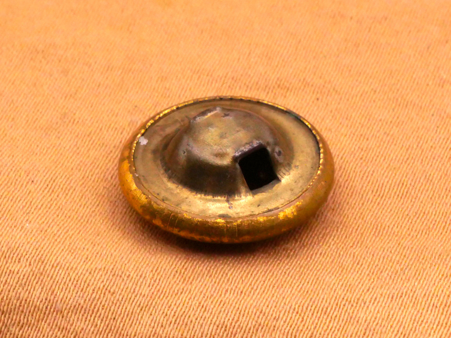 Airplane Plane Ocean Scene Stars Brass Metal Button 15mm