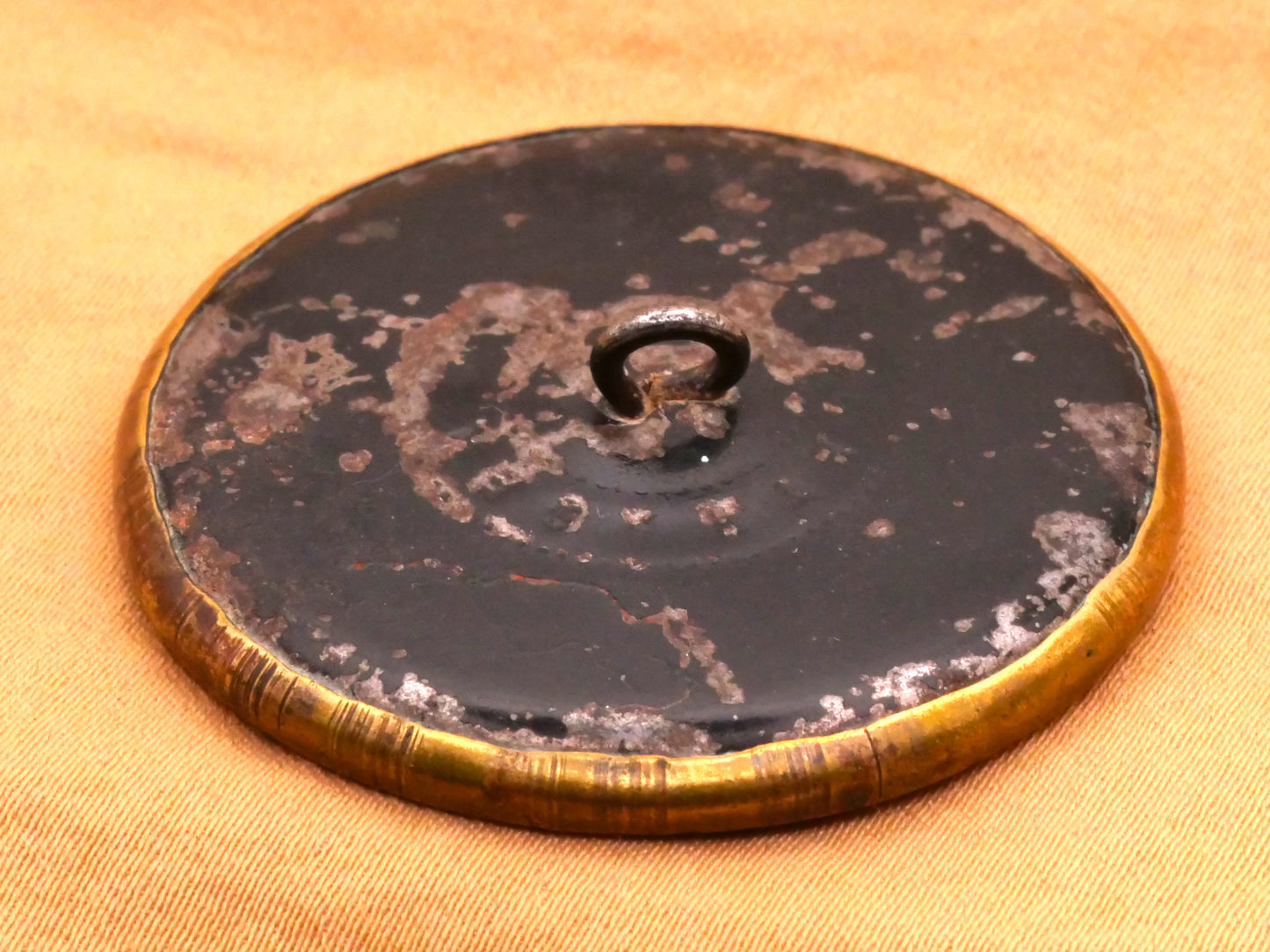 Eagle On Top of Globe Large Victorian Metal Button 38mm