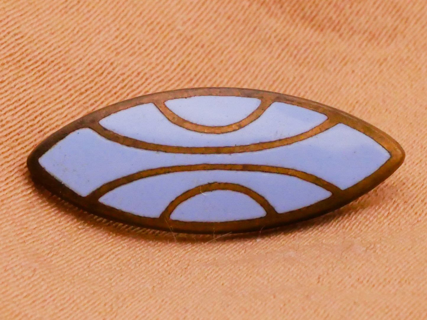 Surfboard Look Cloisonné Enamel Metal Button 8x20mm