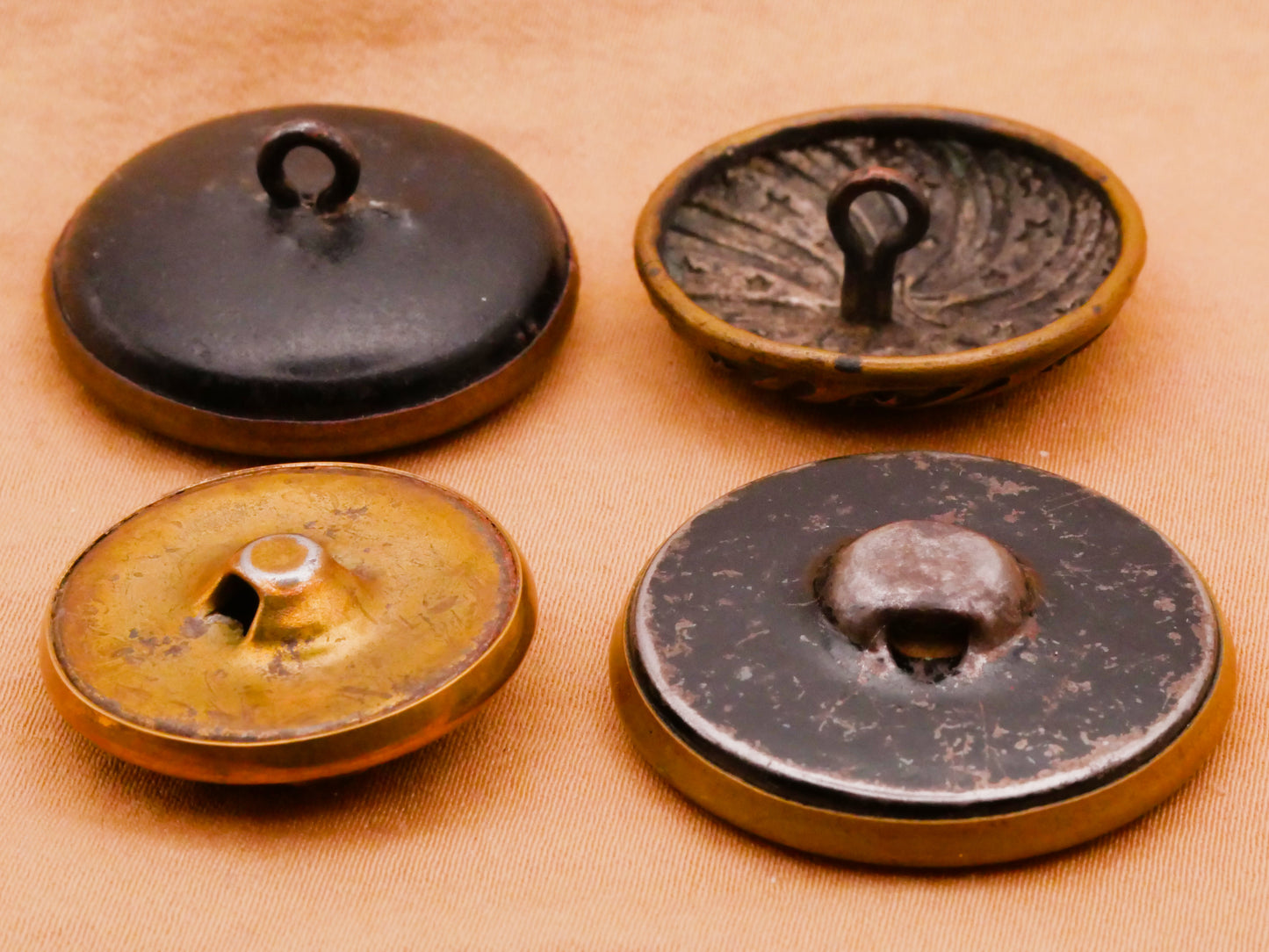 Star Design Antique Brass Metal Button Various 23-28mm