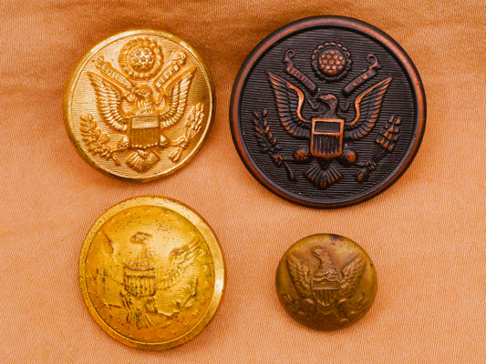 Eagle or Great Seal Antique Metal Button Various 14-28mm