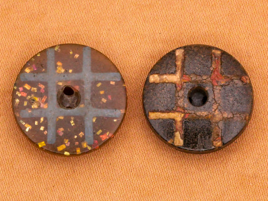 Hashtag Grid Composition Early Plastic Button Various 17-18mm